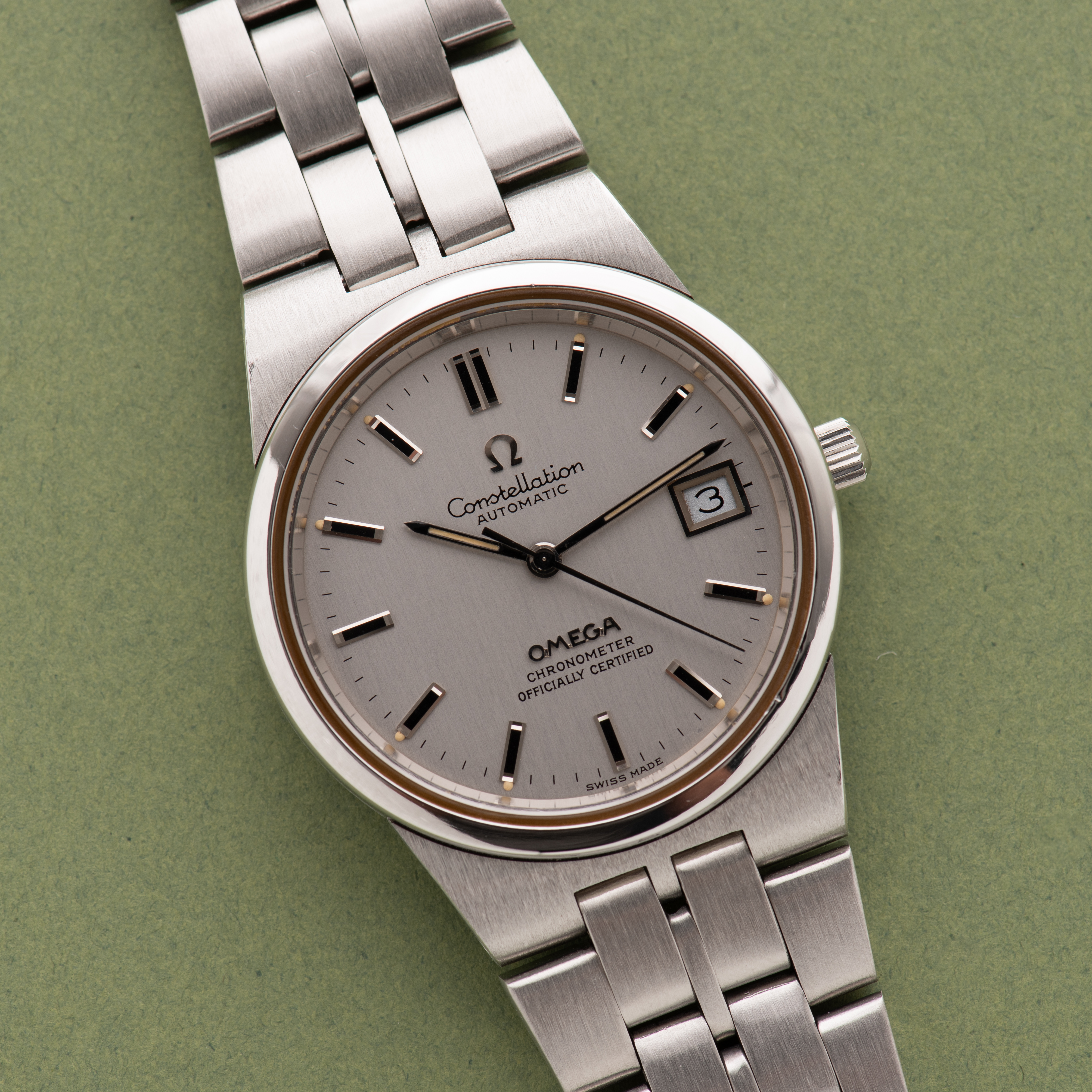 Vue de Omega Constellation Automatic Japan Domestic Market JDM Réf 168.0055 from 1971