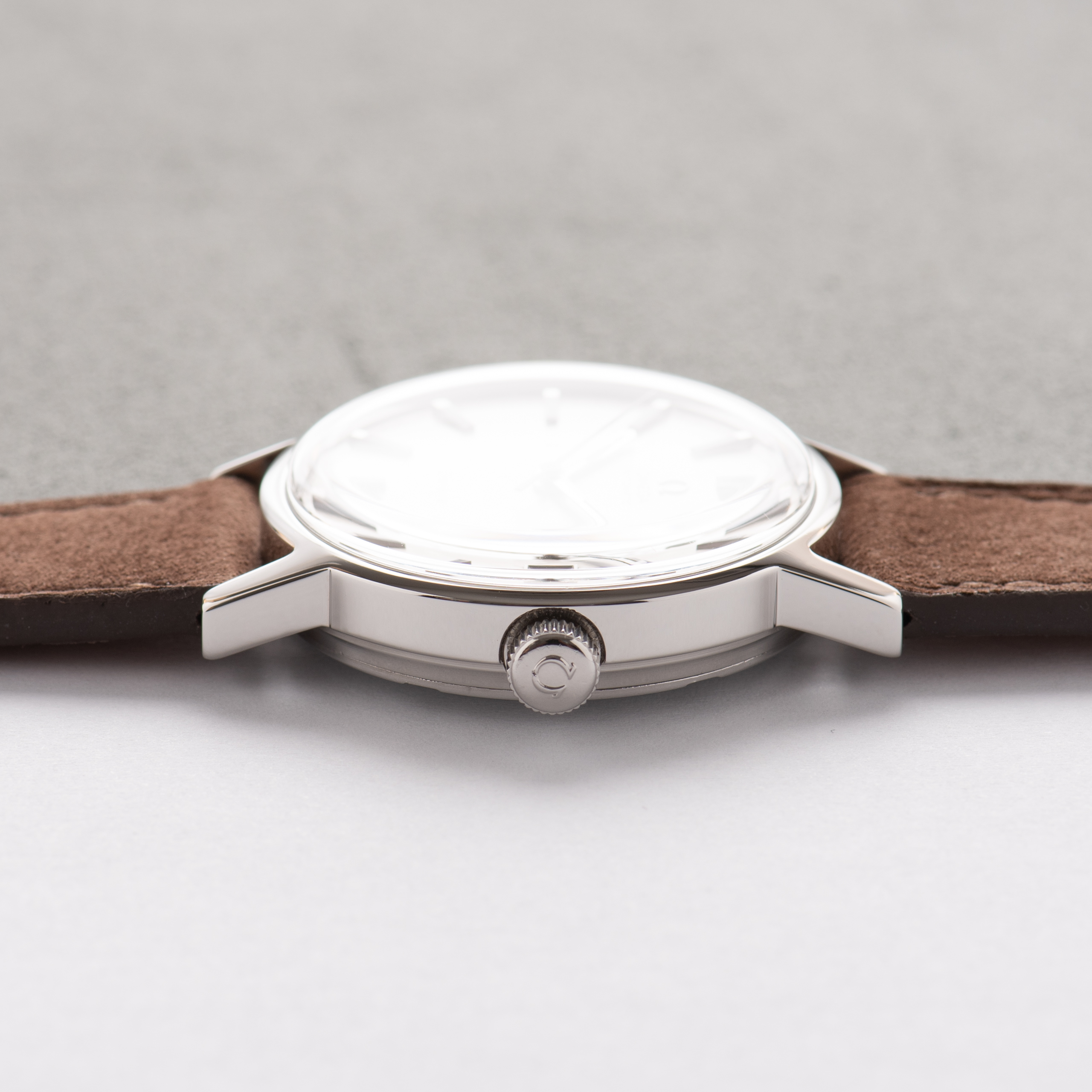 View of Omega Automatic Genève Grey Dial Ref 166.0098 from 1972