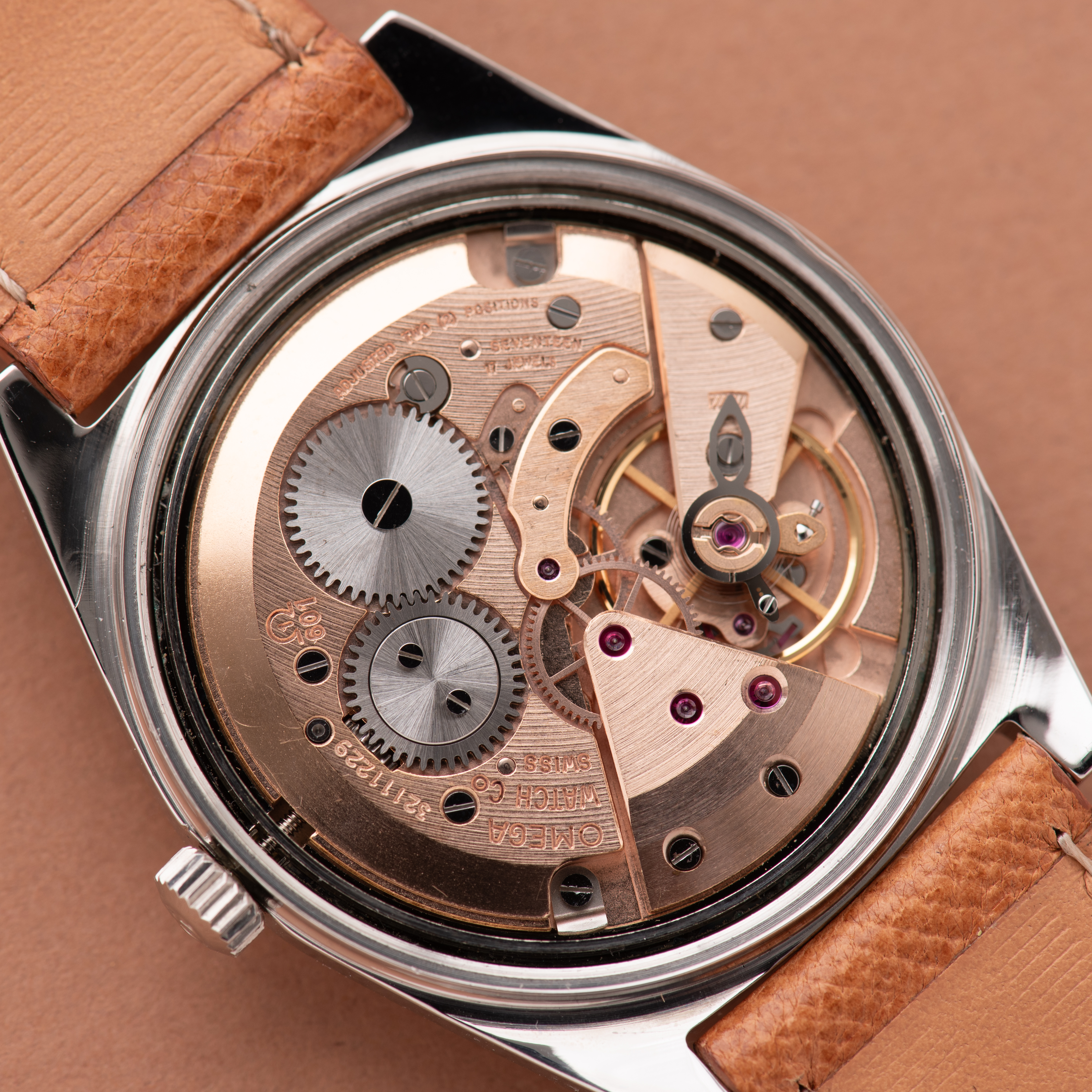View of Omega Genève mécanique réf 135.041 cal 601 from 1970