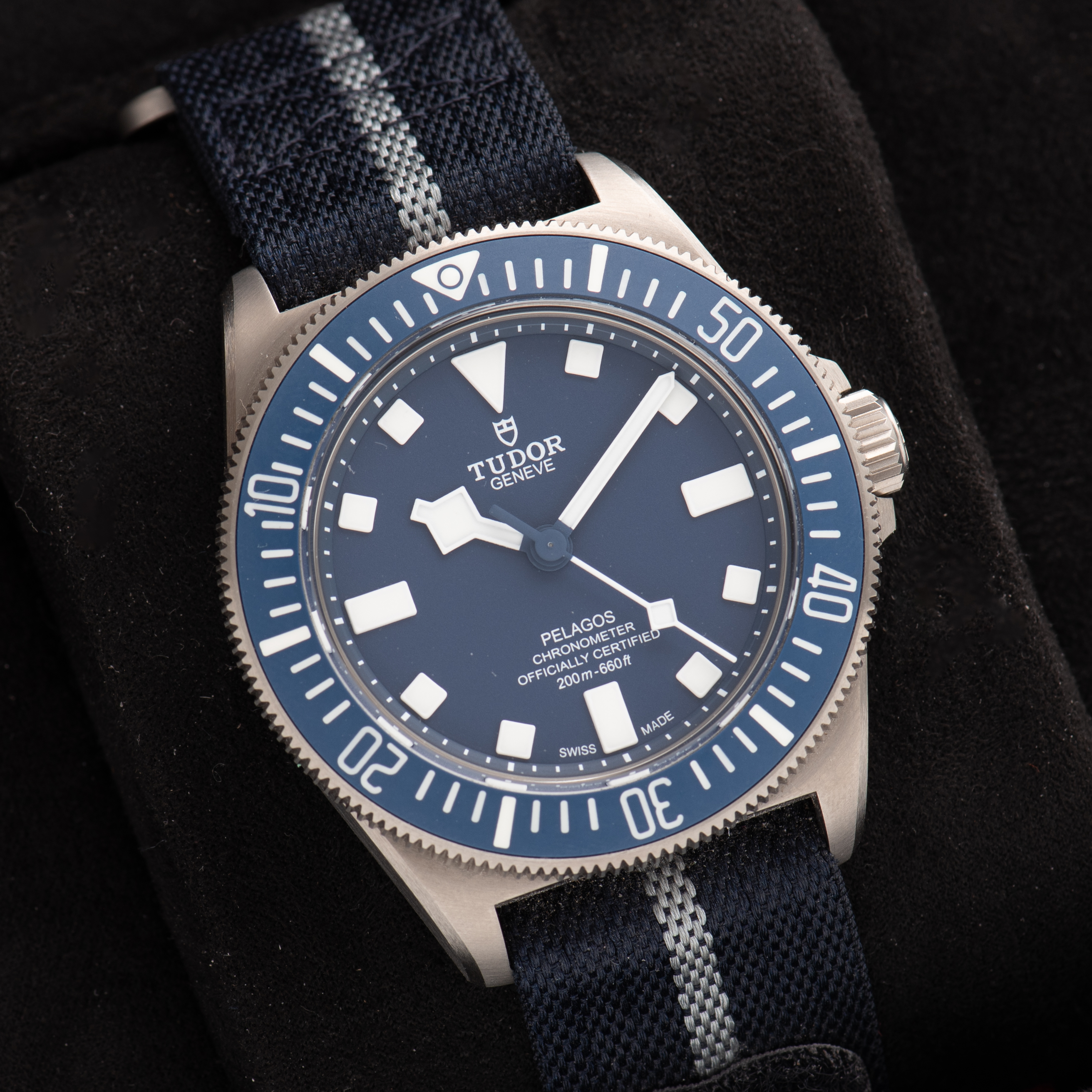 View of Tudor FDX Marine National ref 25707B/24 Full set from 2024