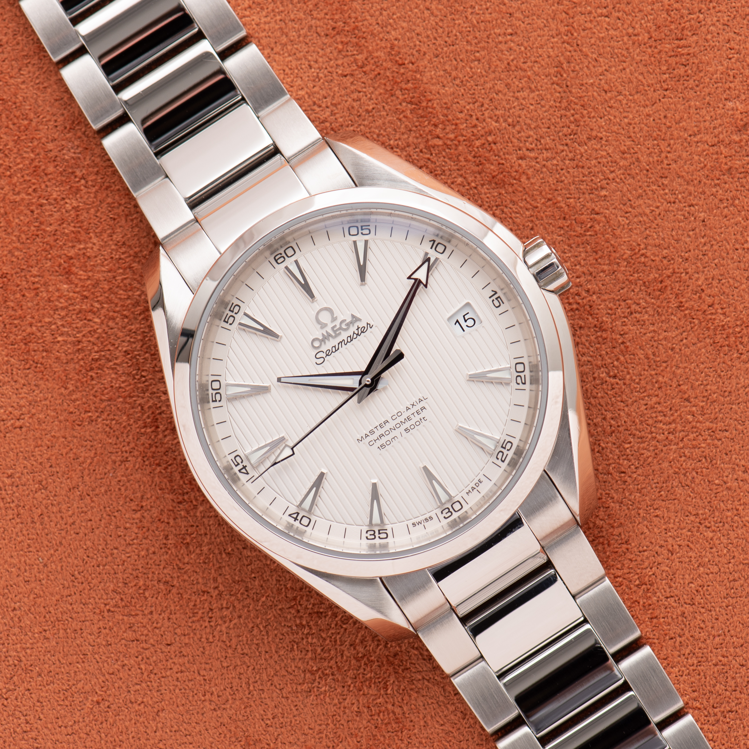 Zicht op Omega Seamaster Aqua Terra Co-Axial Automatic Ref 231.10.42.21.02.003 Volledige set