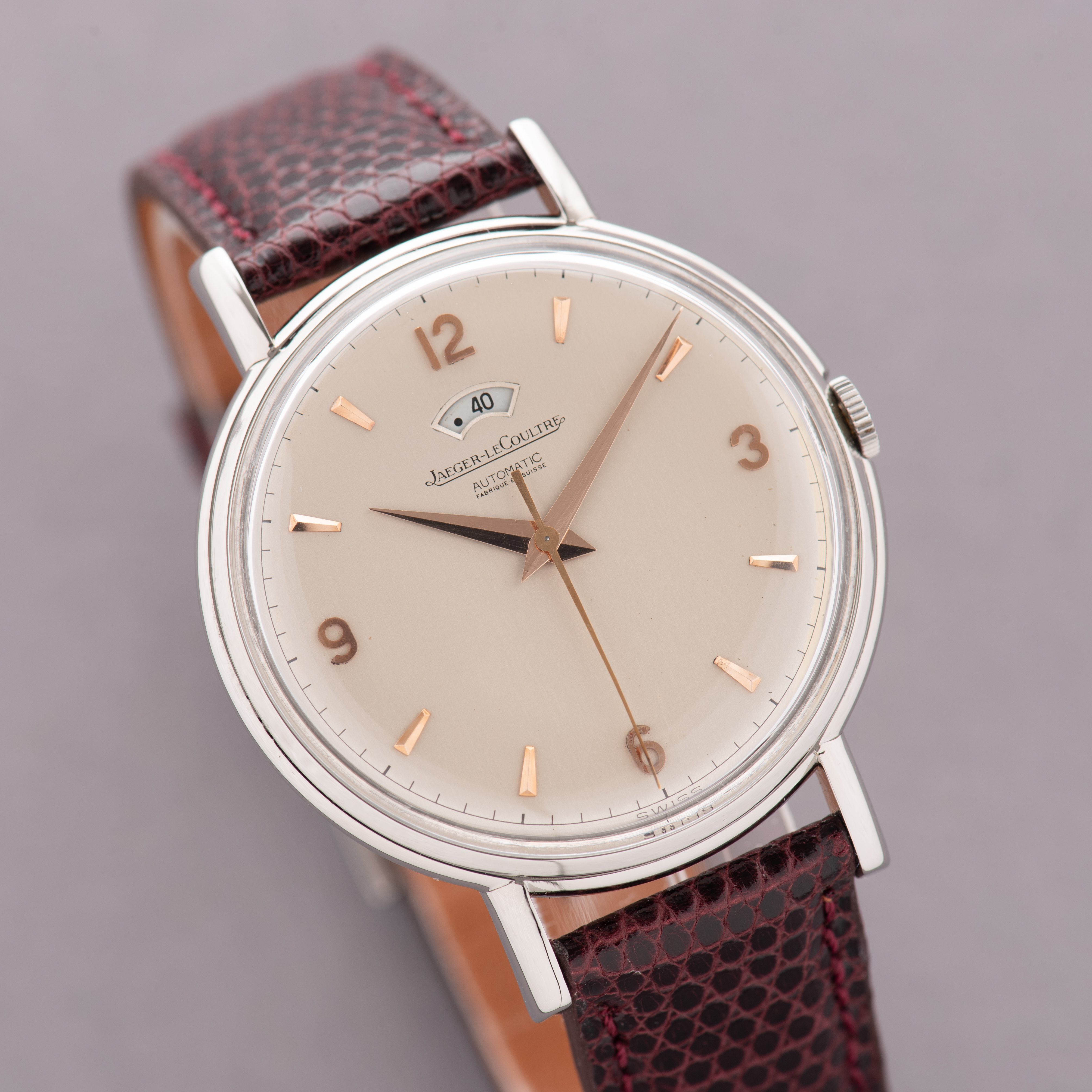 View of Jaeger LeCoultre Automatic bumper Jumbo Power Reserve réf 511367 cal 481