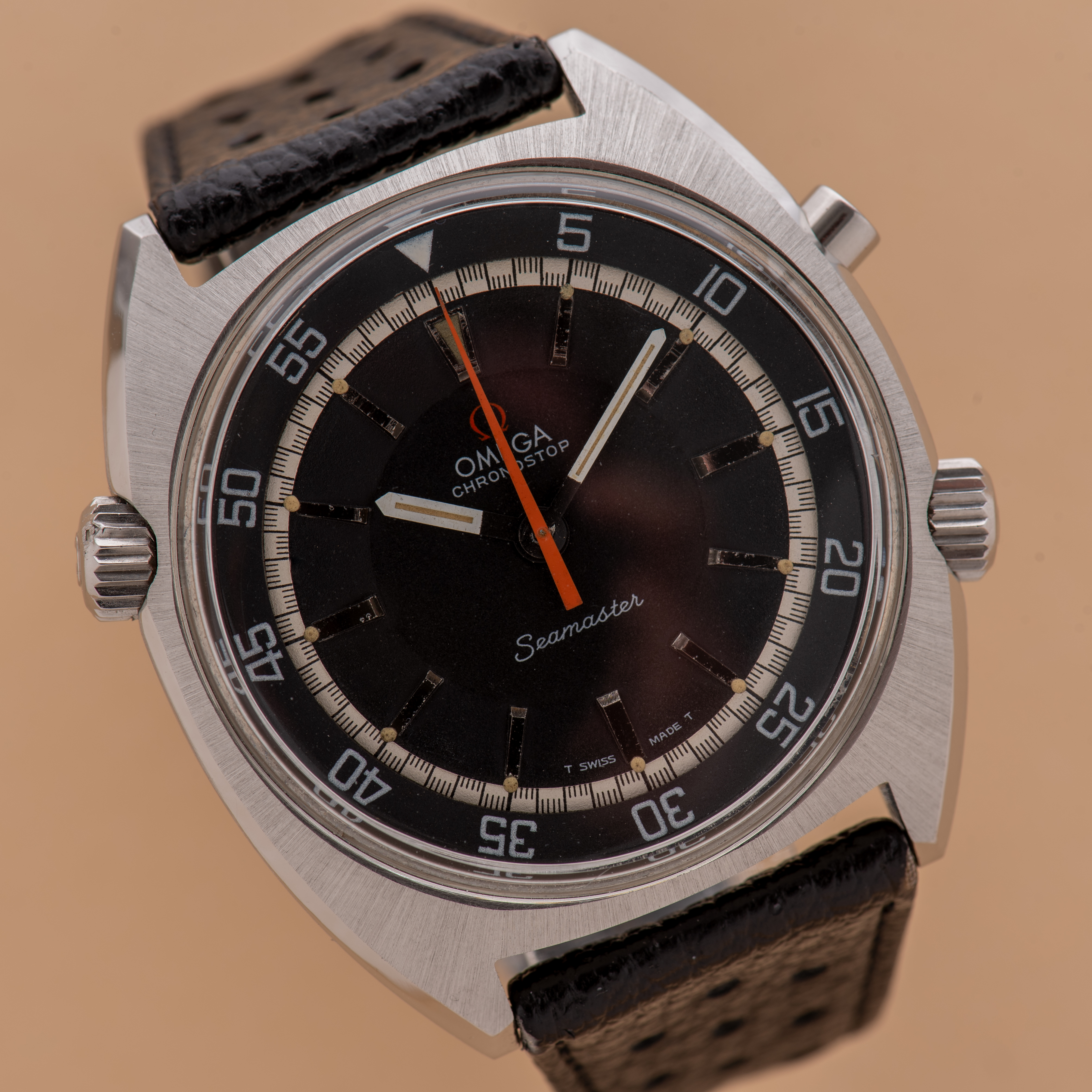 View of Omega Chronostop Seamaster cal 865 réf 145.008 from 1967