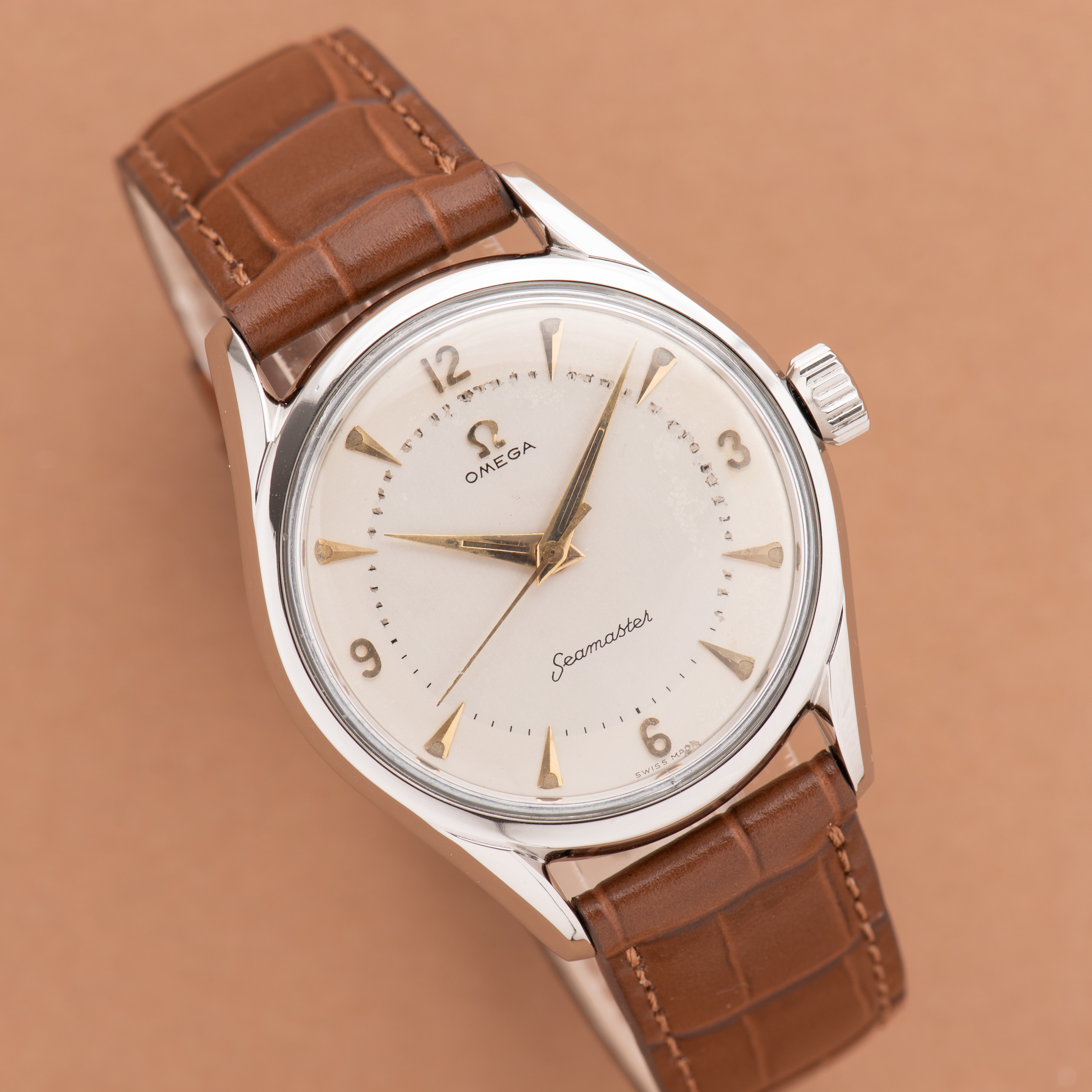 Zicht op Omega Seamaster réf 2792-5 SC cal 283 from 1954