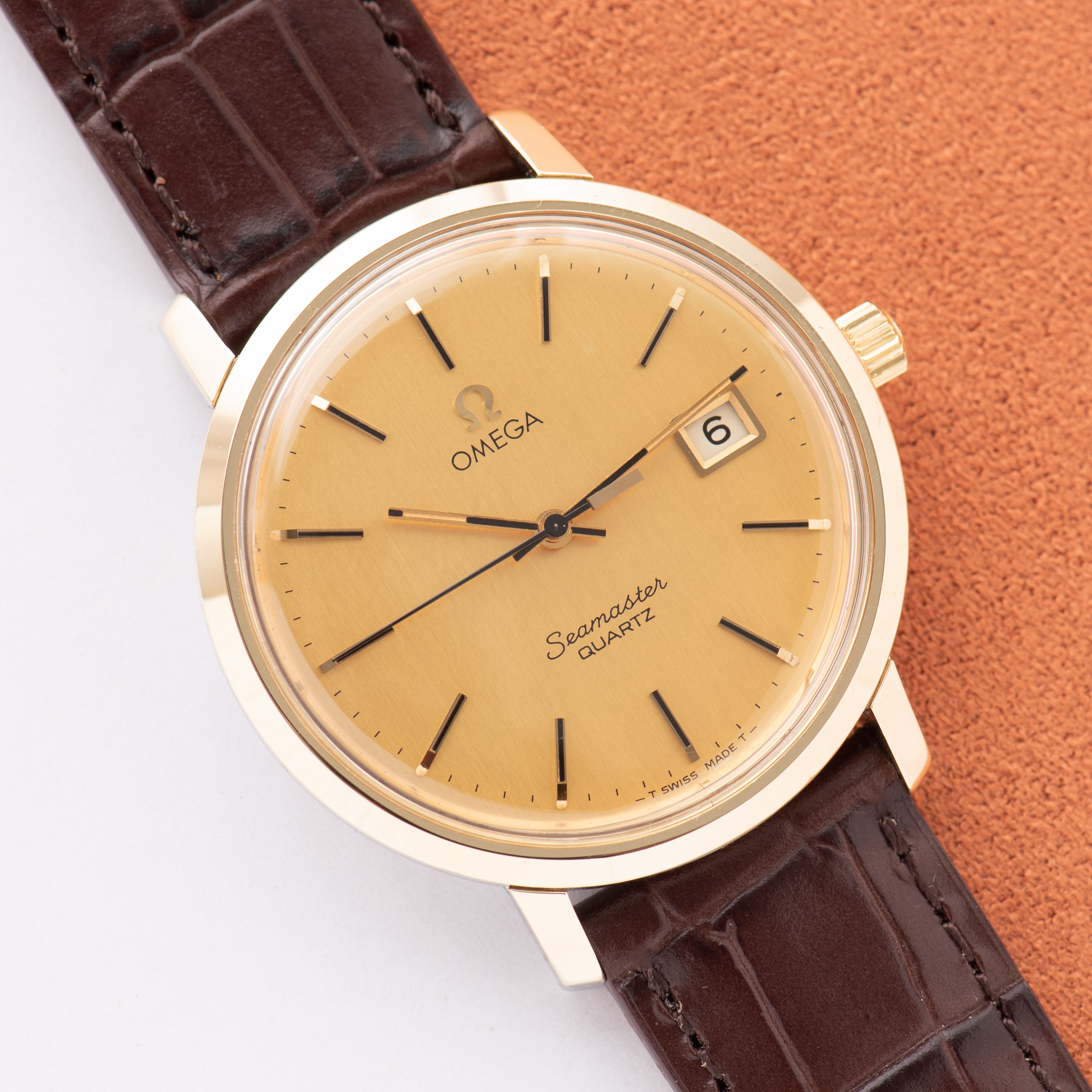 Vue de Omega Seamaster Quartz Gold capped/steel réf 196.4008 from 1979
