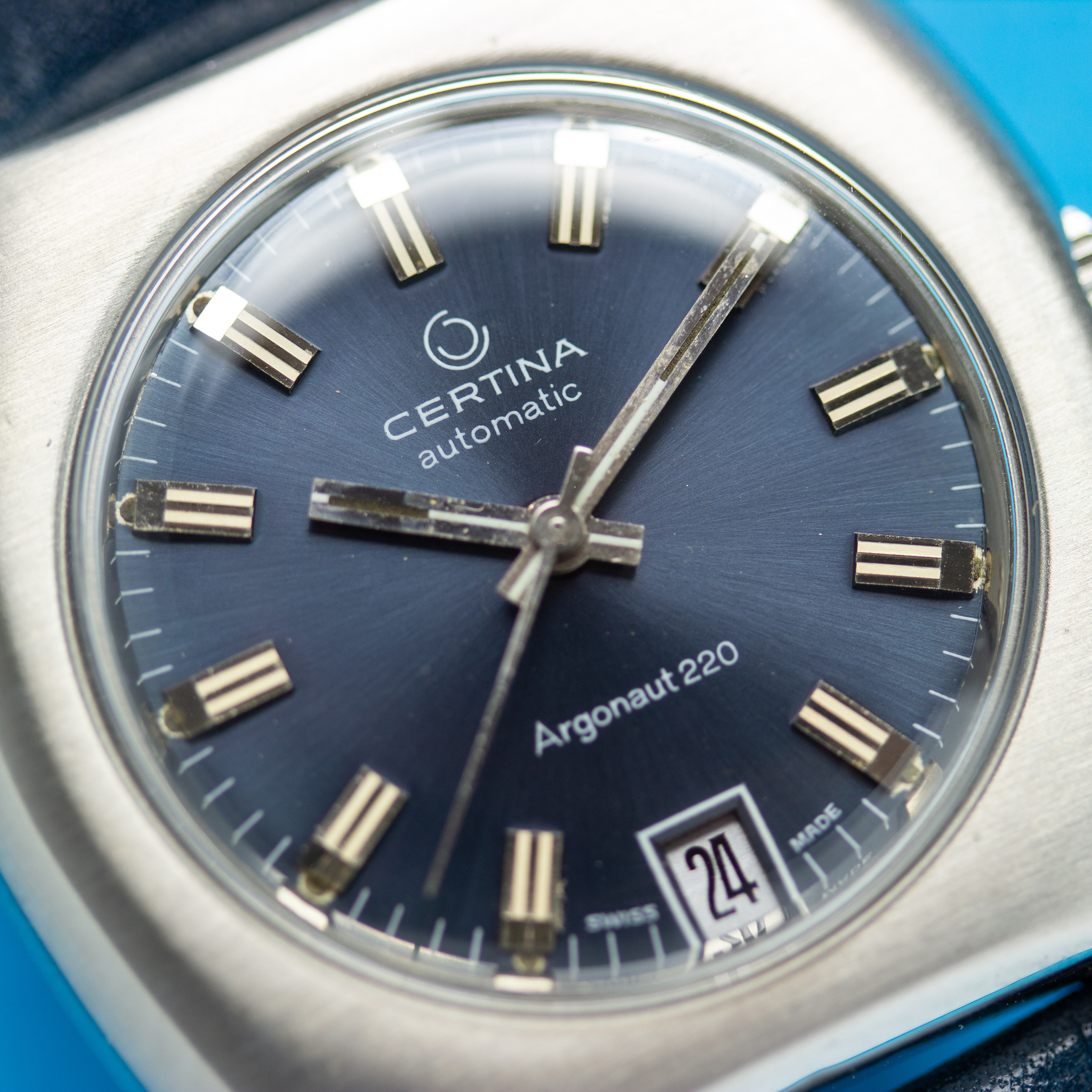 View of Certina automatic Argonaut 220 cal 25-651