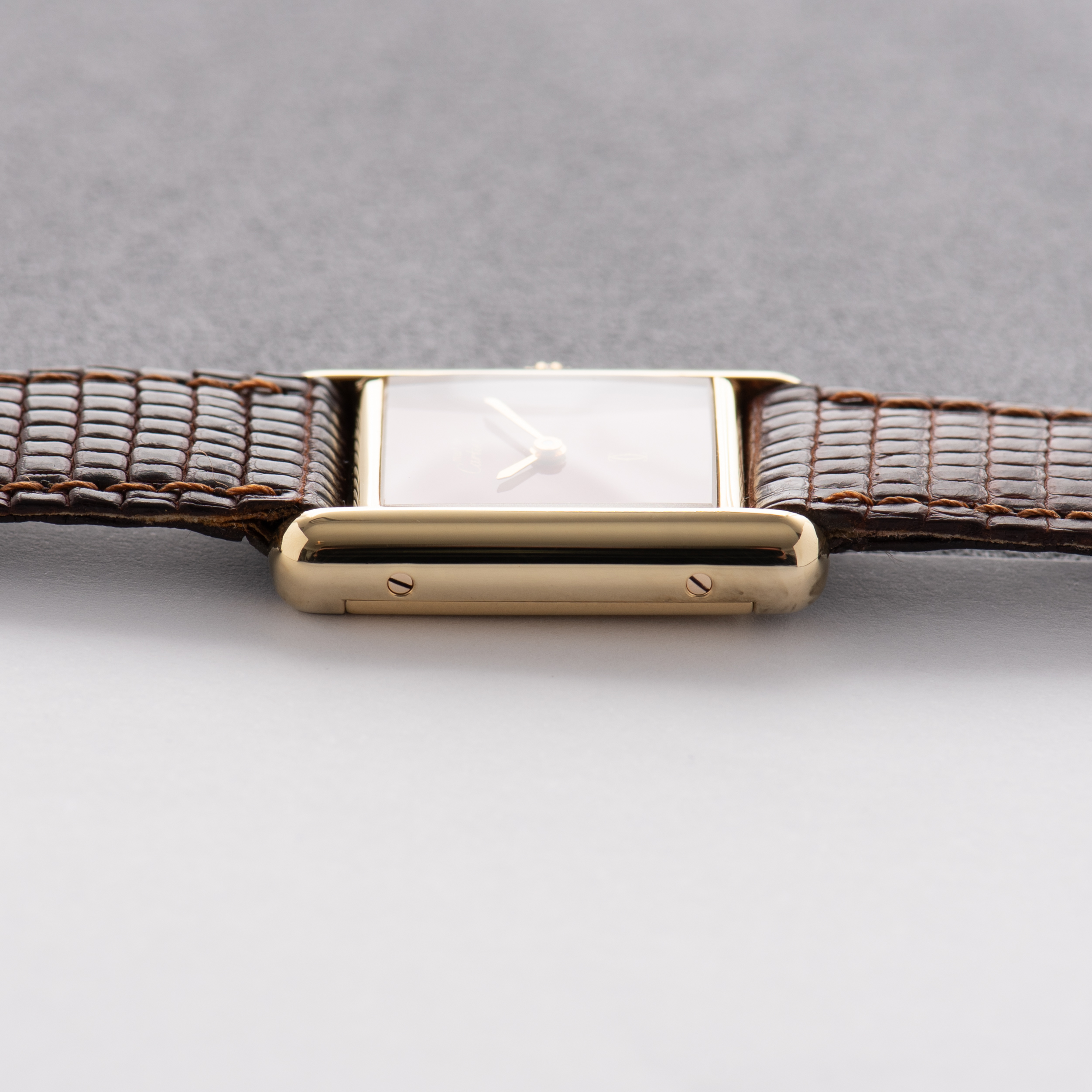 Vue de Cartier Must de Tank de Must Vermeil Burgundy Dial from 1980