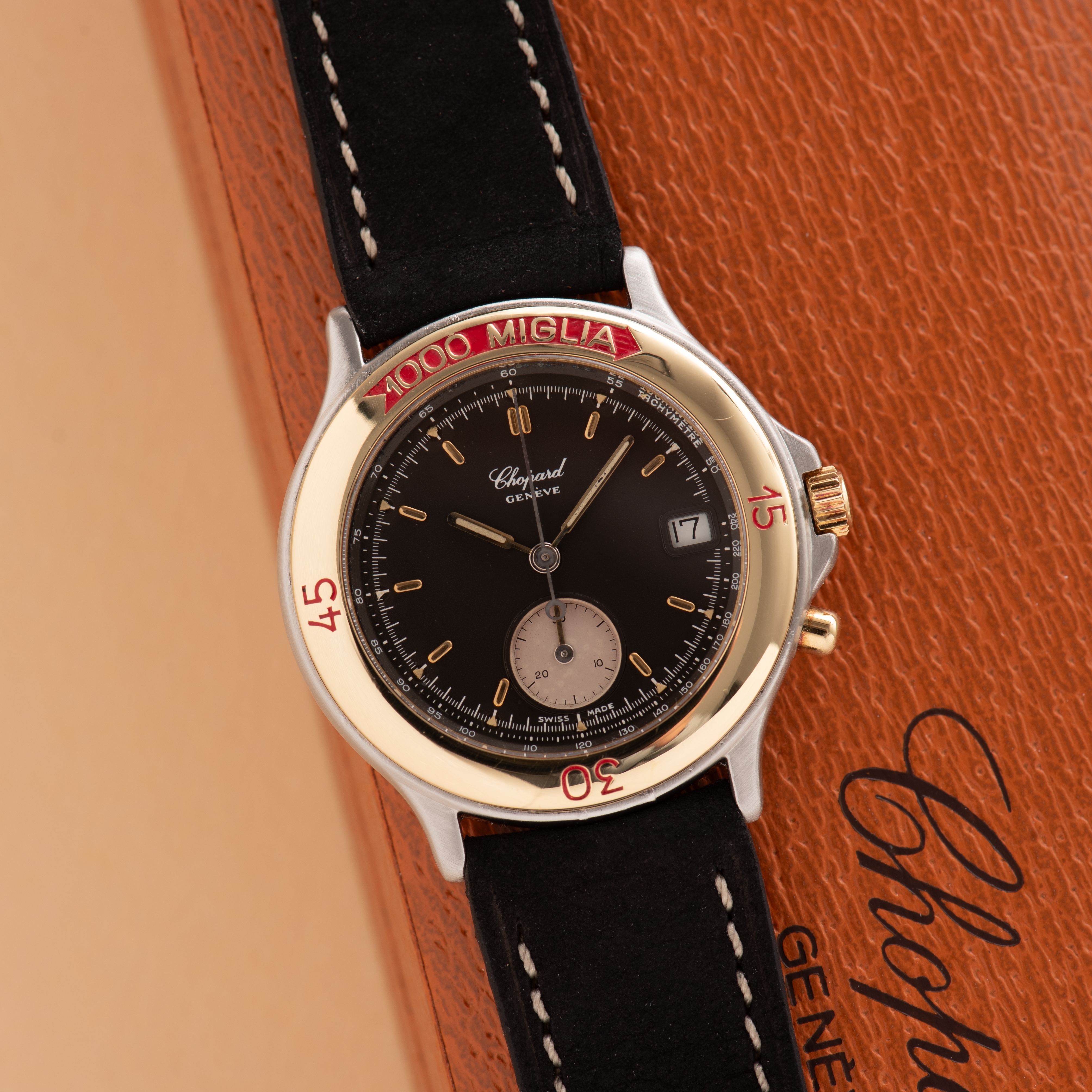 Zicht op Chopard 1000 Miglia Gold/Staal ref 8142