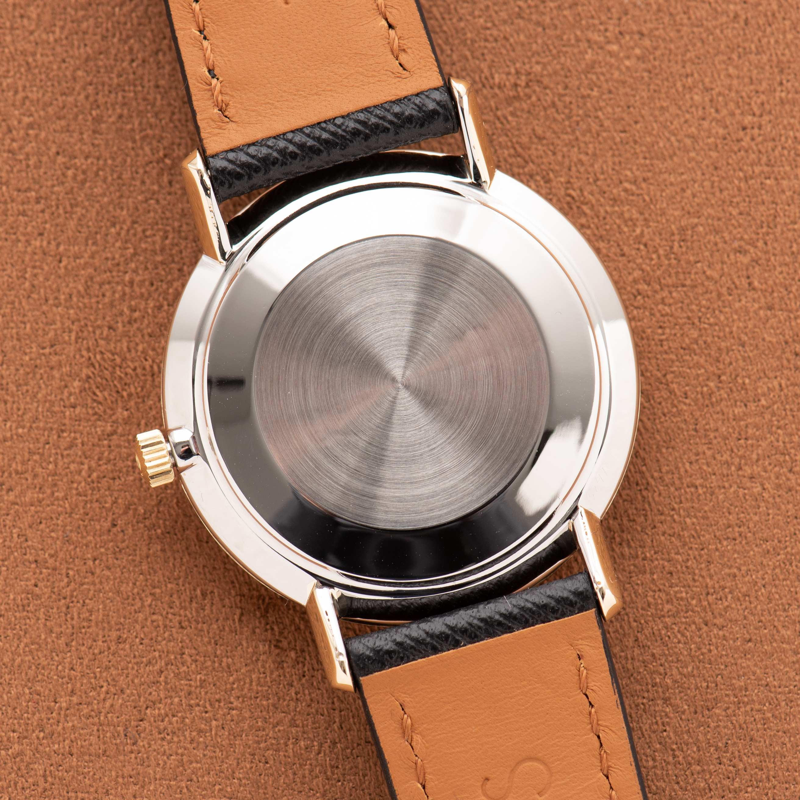 View of Omega Seamaster De Ville Date Gold/Steel Ref 136,020 SP from 1970