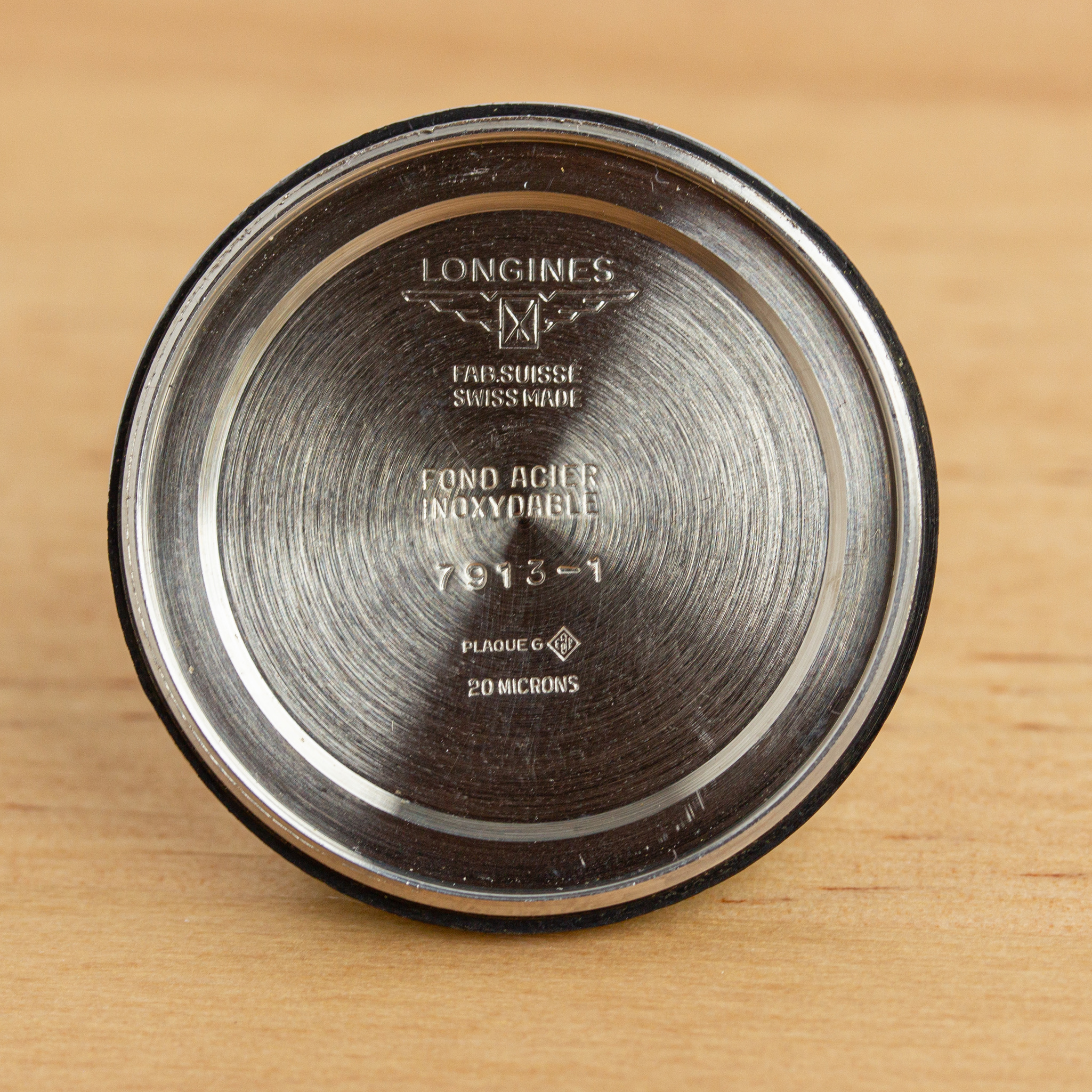 Zicht op Longines mécanique cal 286 Swiss Made Réf 7913