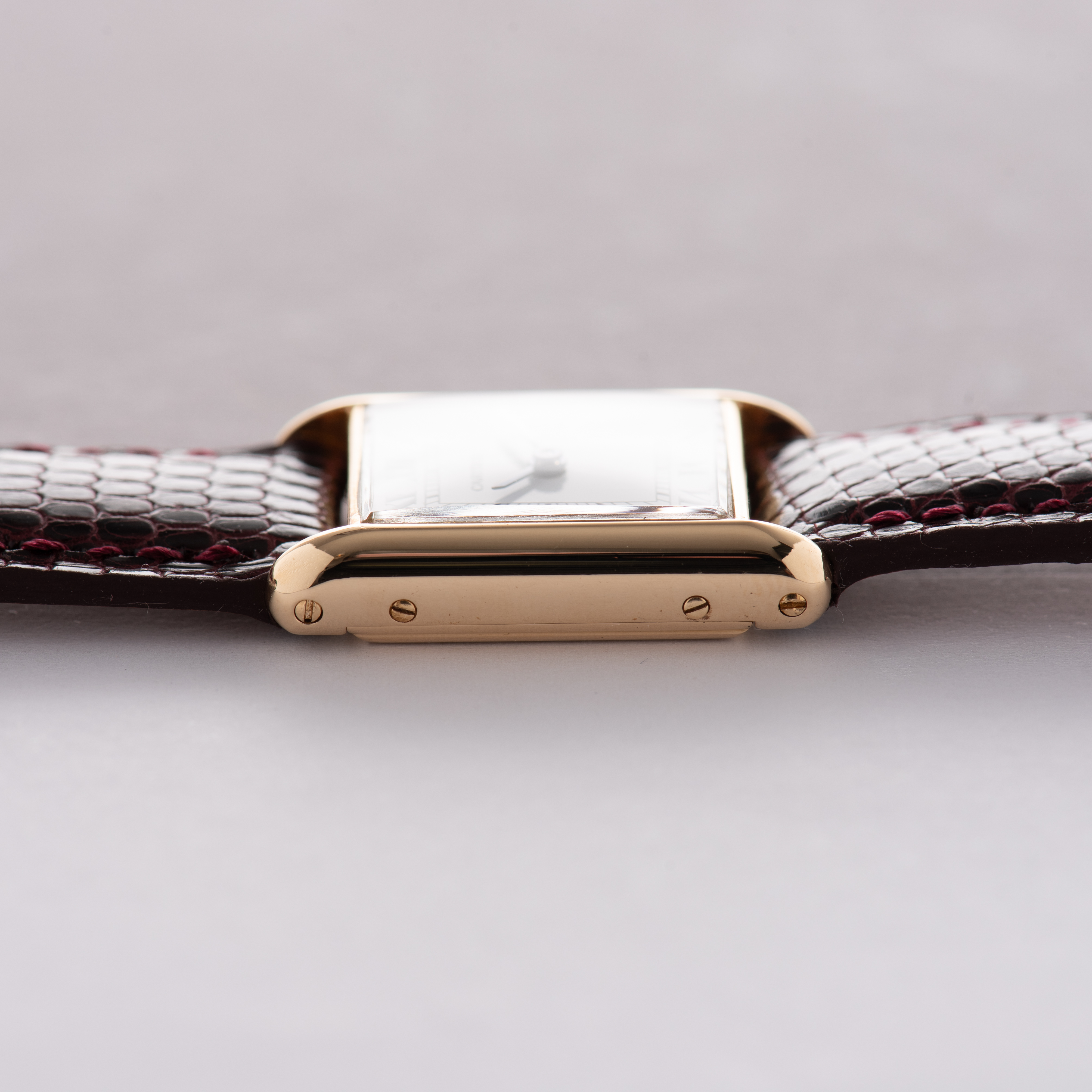 View of Cartier Tank Louis Paris Lady Gold 18k from 1980
