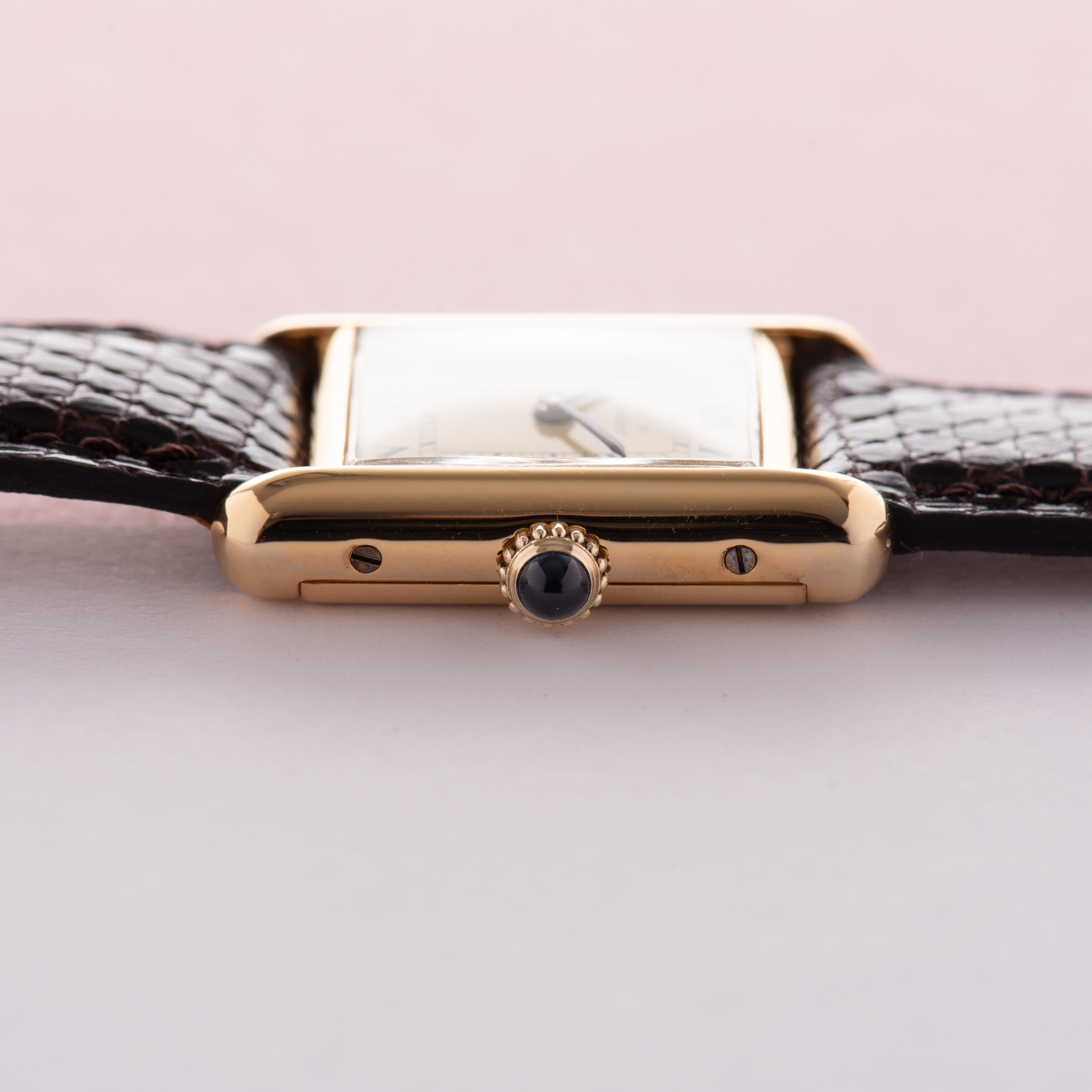 Vue de Cartier Must de Tank Vermeil Roman dial from 1980-90