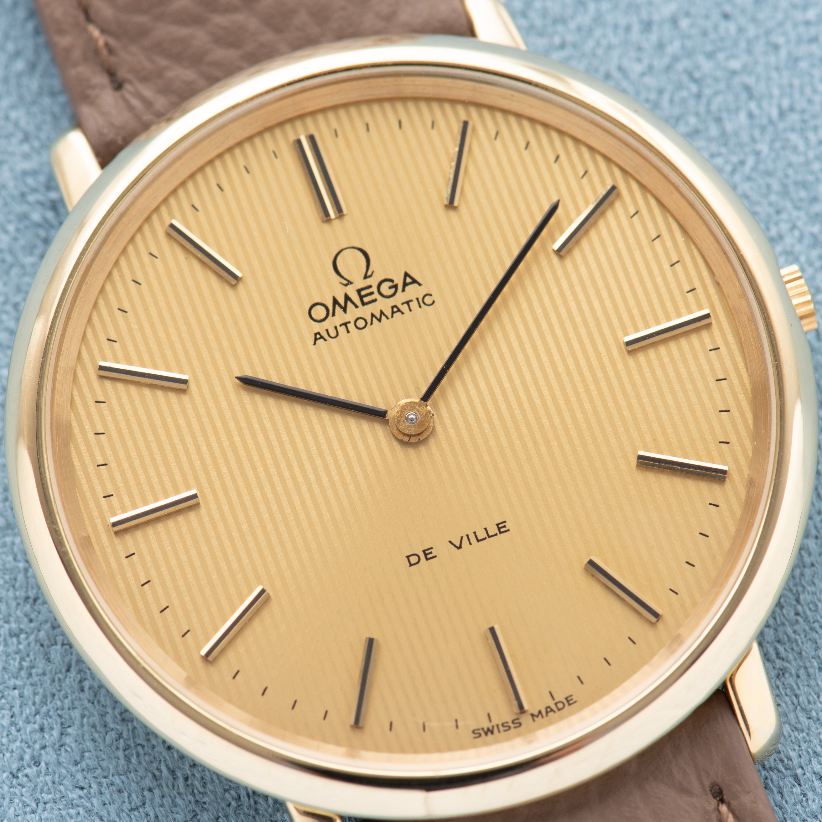 View of Omega Automatic De Ville "Curtain Dial" Cal 711 ref 151.0039 from 1968