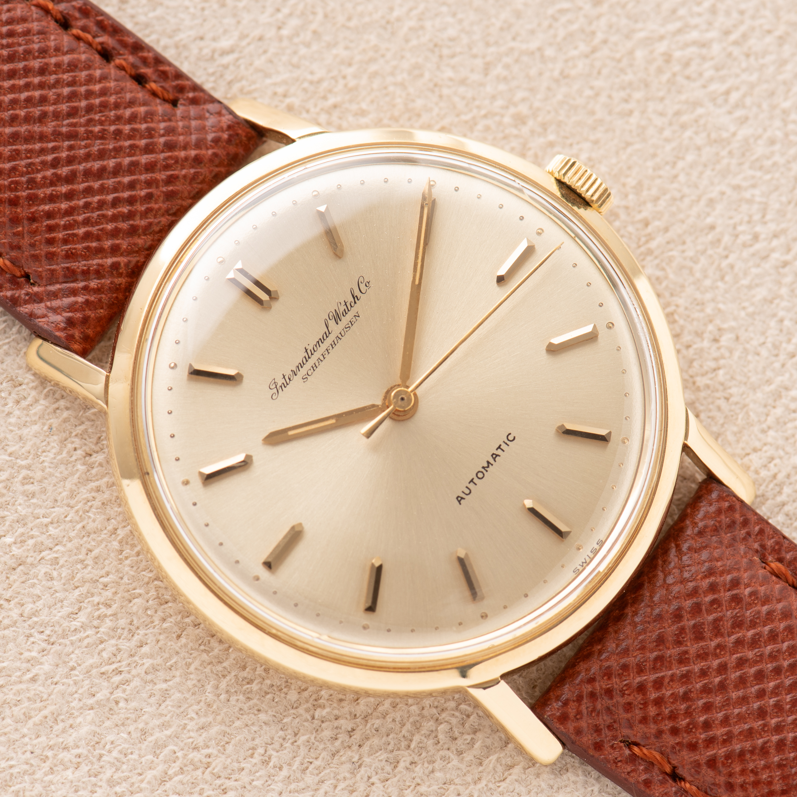 View of International Watch Co Schaffhausen Automatic cal 854 ref R807A