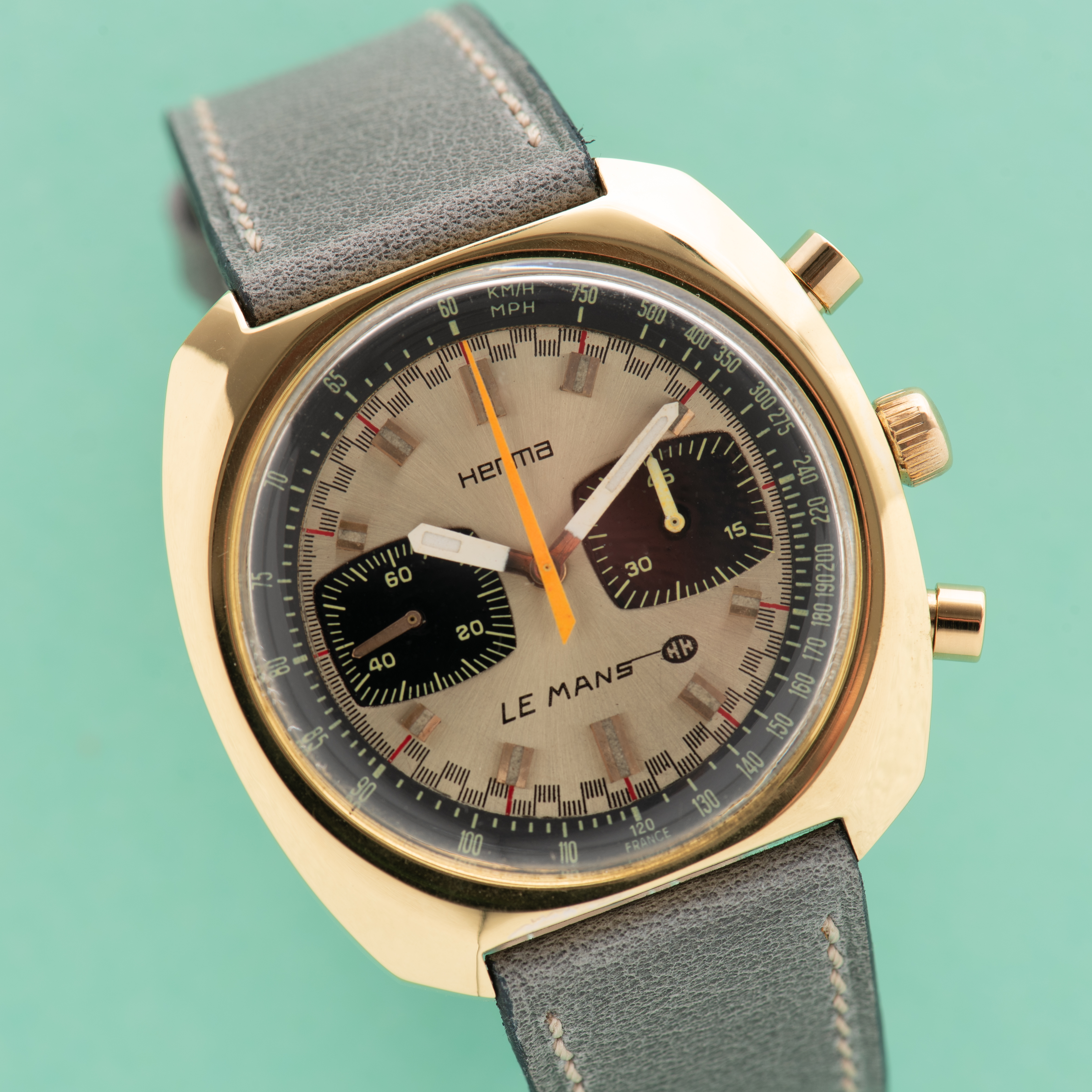 Vue de Herma Le Mans Chronographe Valjoux 7733