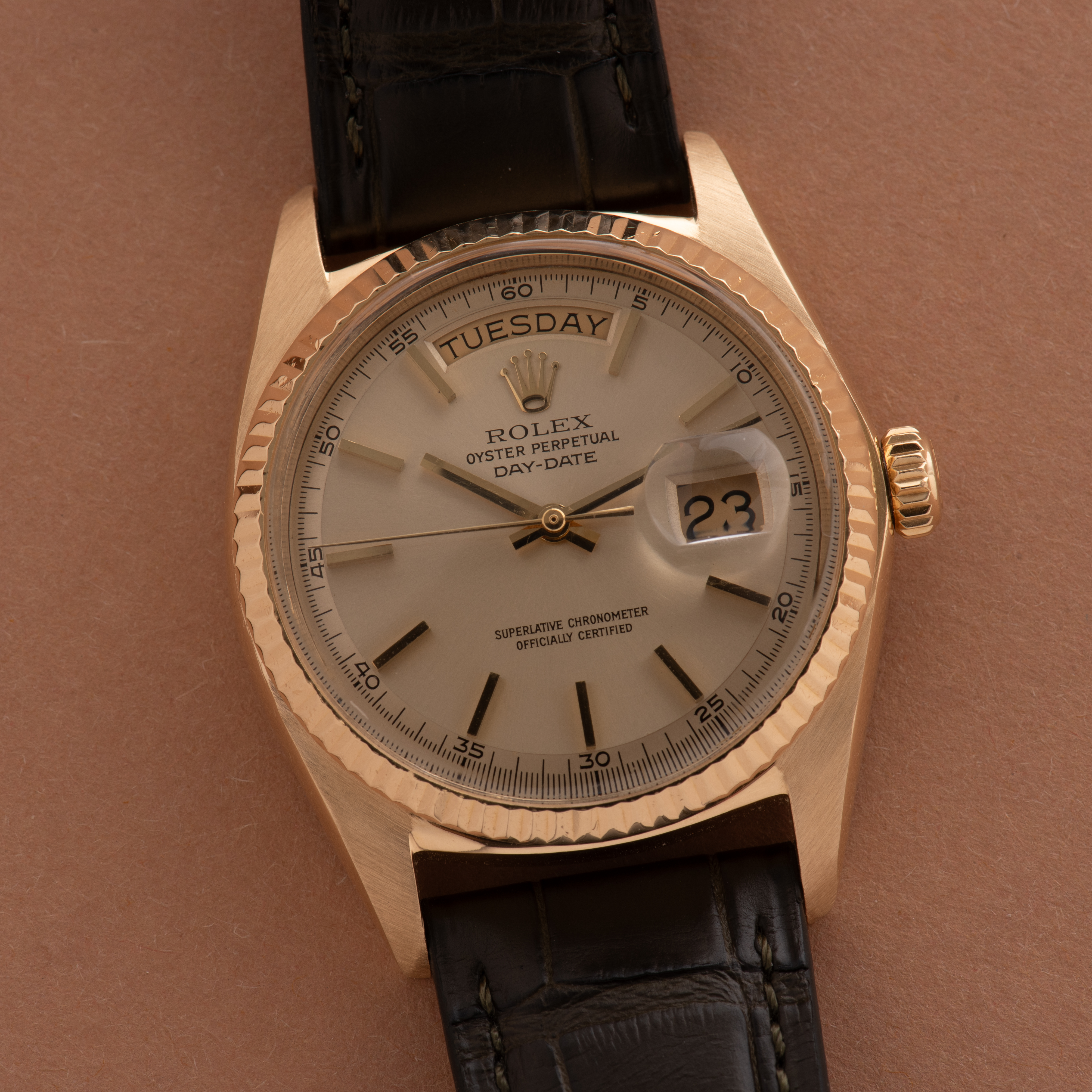 Vue de Rolex Oyster Perpetual Day-Date Chronometer réf 1807 cal 1556 from 1960