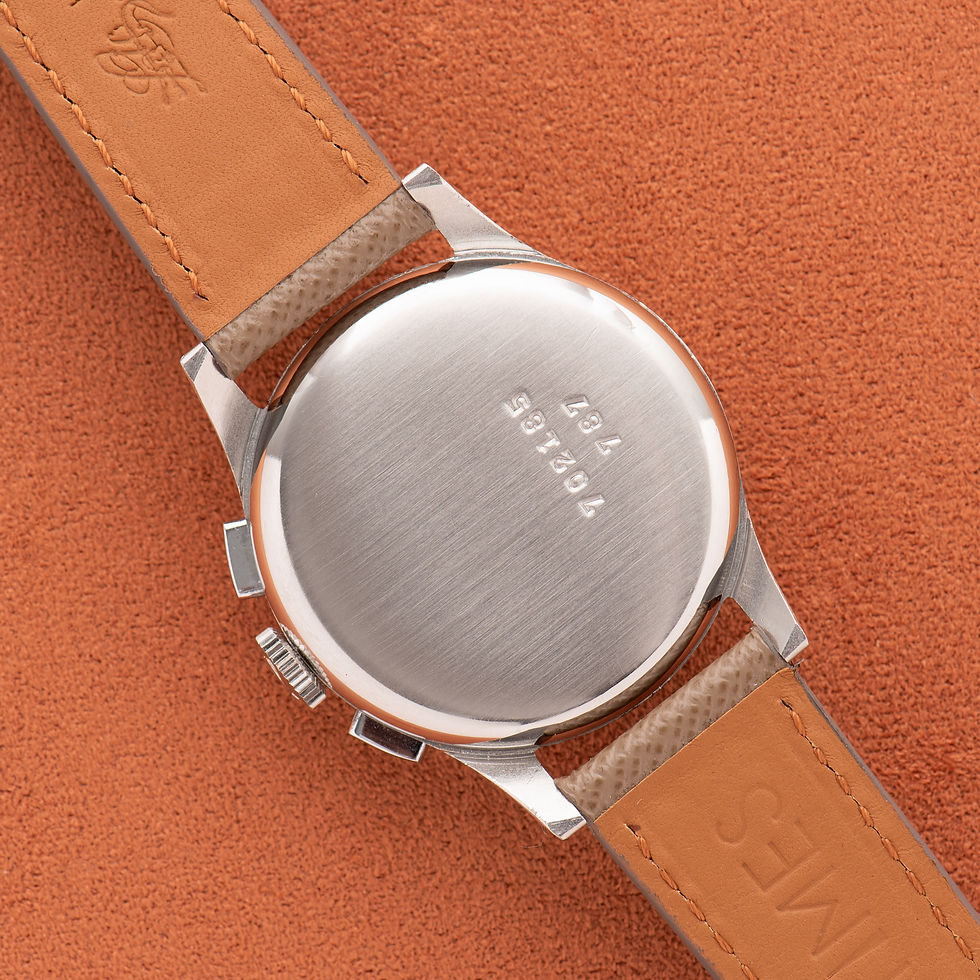 Thumbnail: Breitling Premier Chronograph Unpolished Gilt Black Dial Venus 152 Réf 787