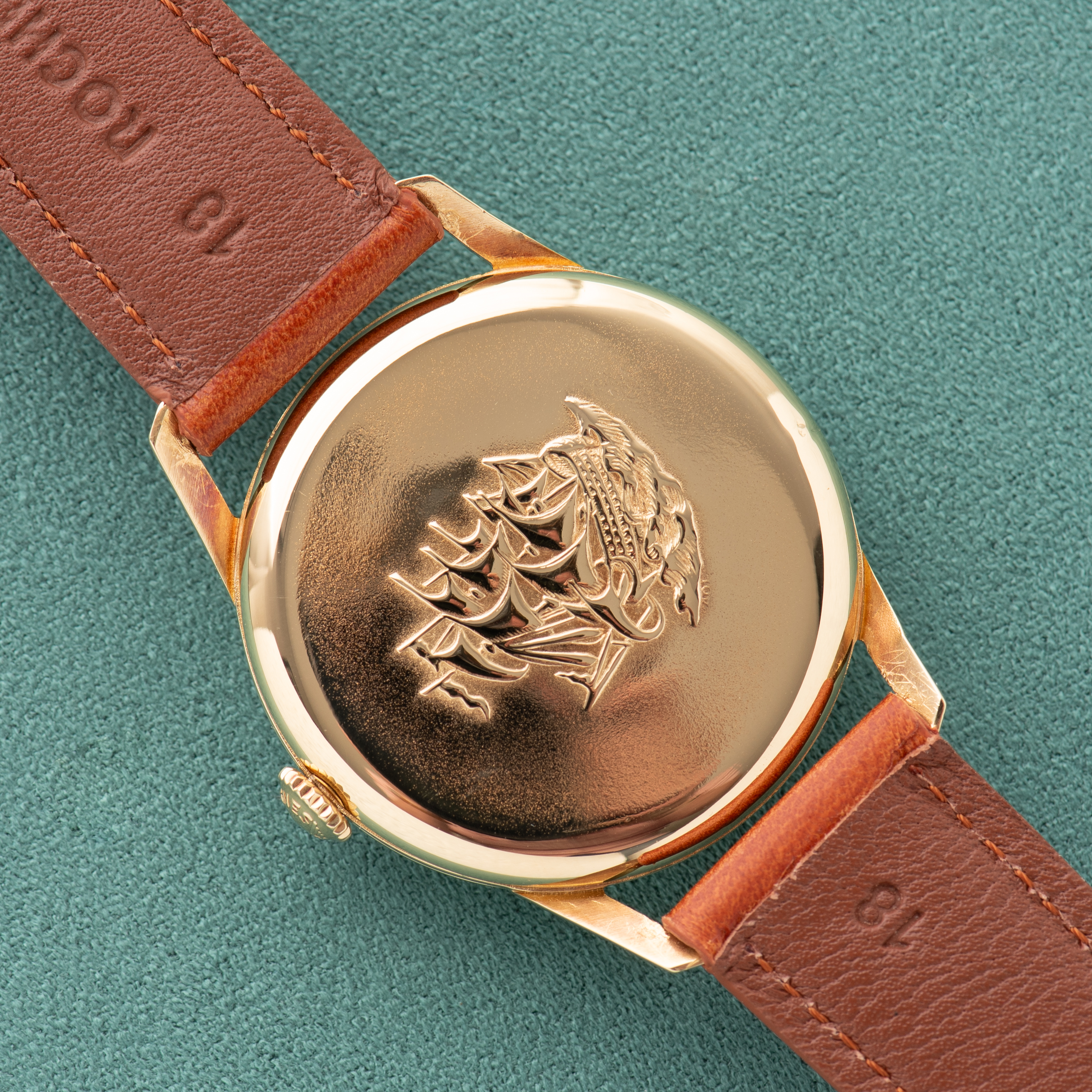 Zicht op Longines Flagship ref 401 Gold 18k 0,750 cal 30L + archiefextract