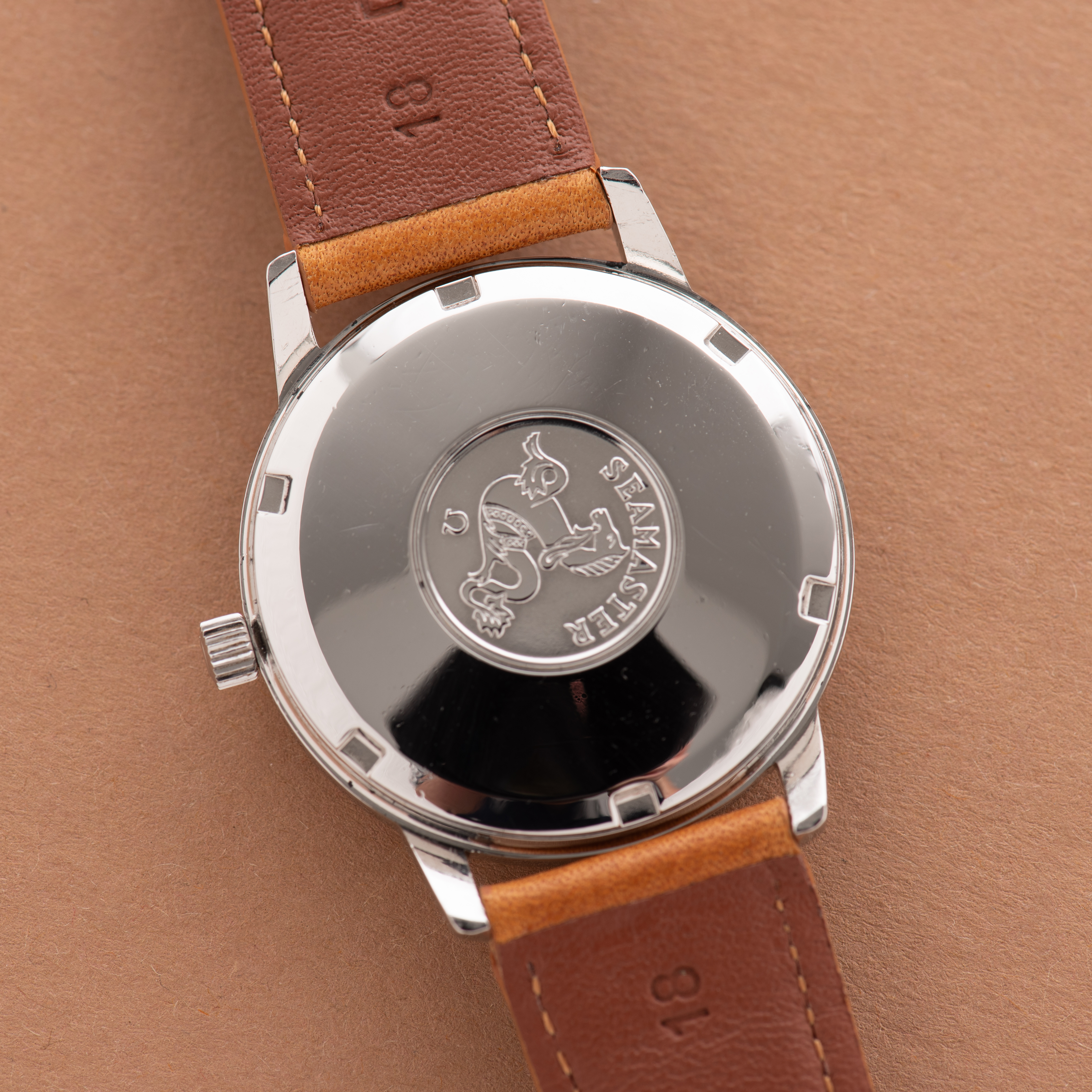 View of Omega Seamaster Automatic Date from 1965 Ref 166.002