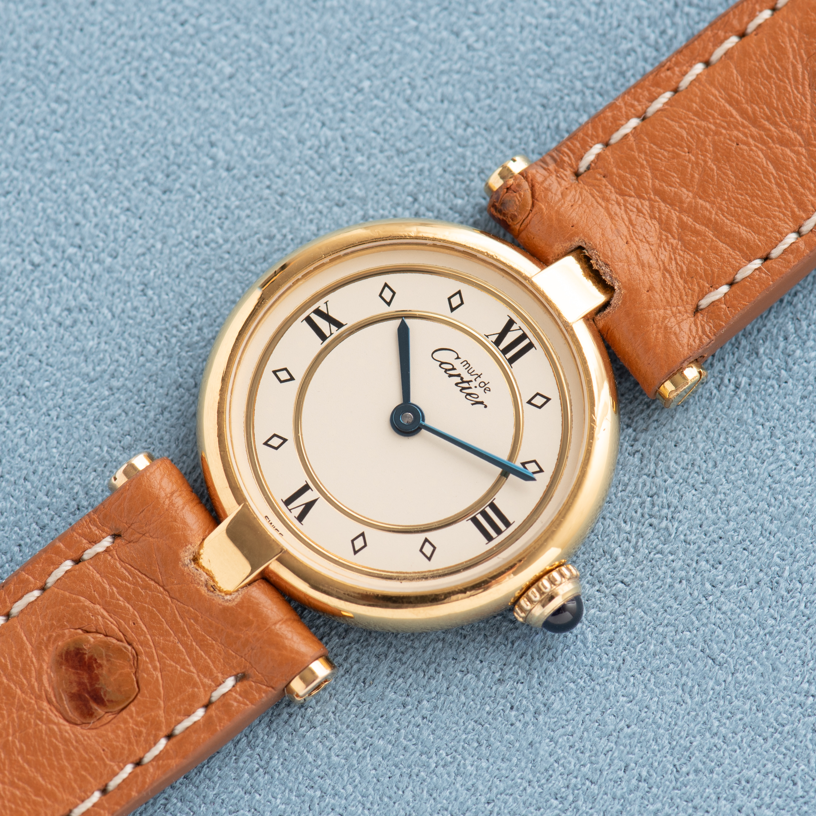 Vue de Cartier Must de Vendome White Arabic Dial Quartz réf 590004 Full Set from 1991