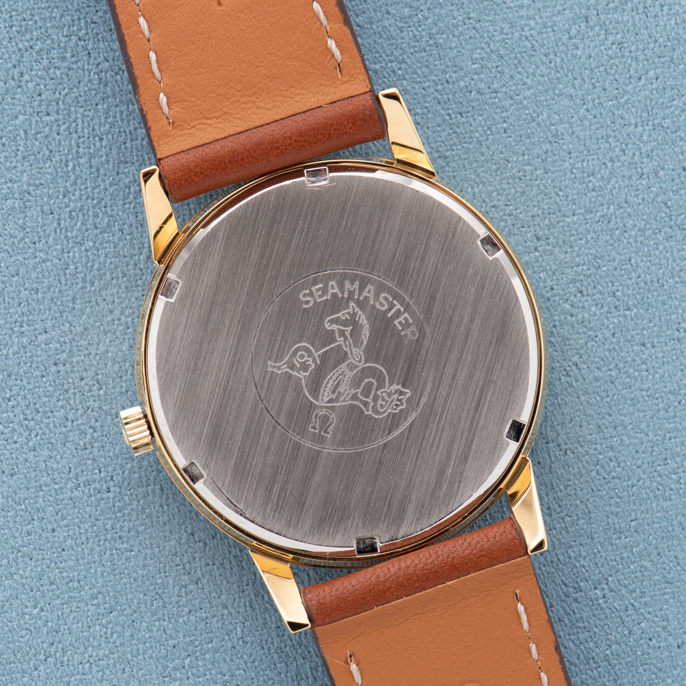 View of Omega Seamaster 600 GoldPlated cal 601 ref 135.012 from 1966
