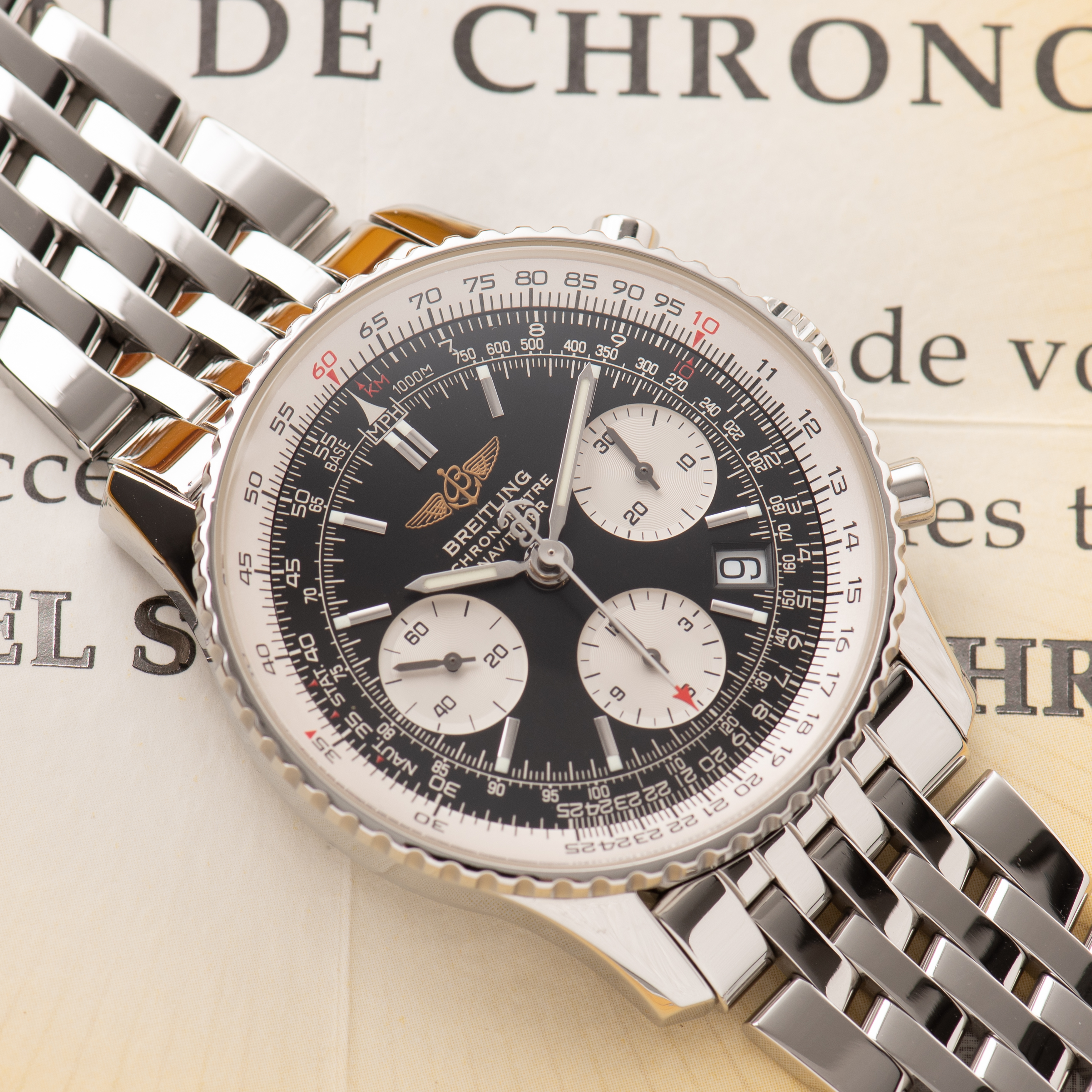 Vue de Breitling Chronometer Navitimer Chronograph A23322 Full Set from 2007