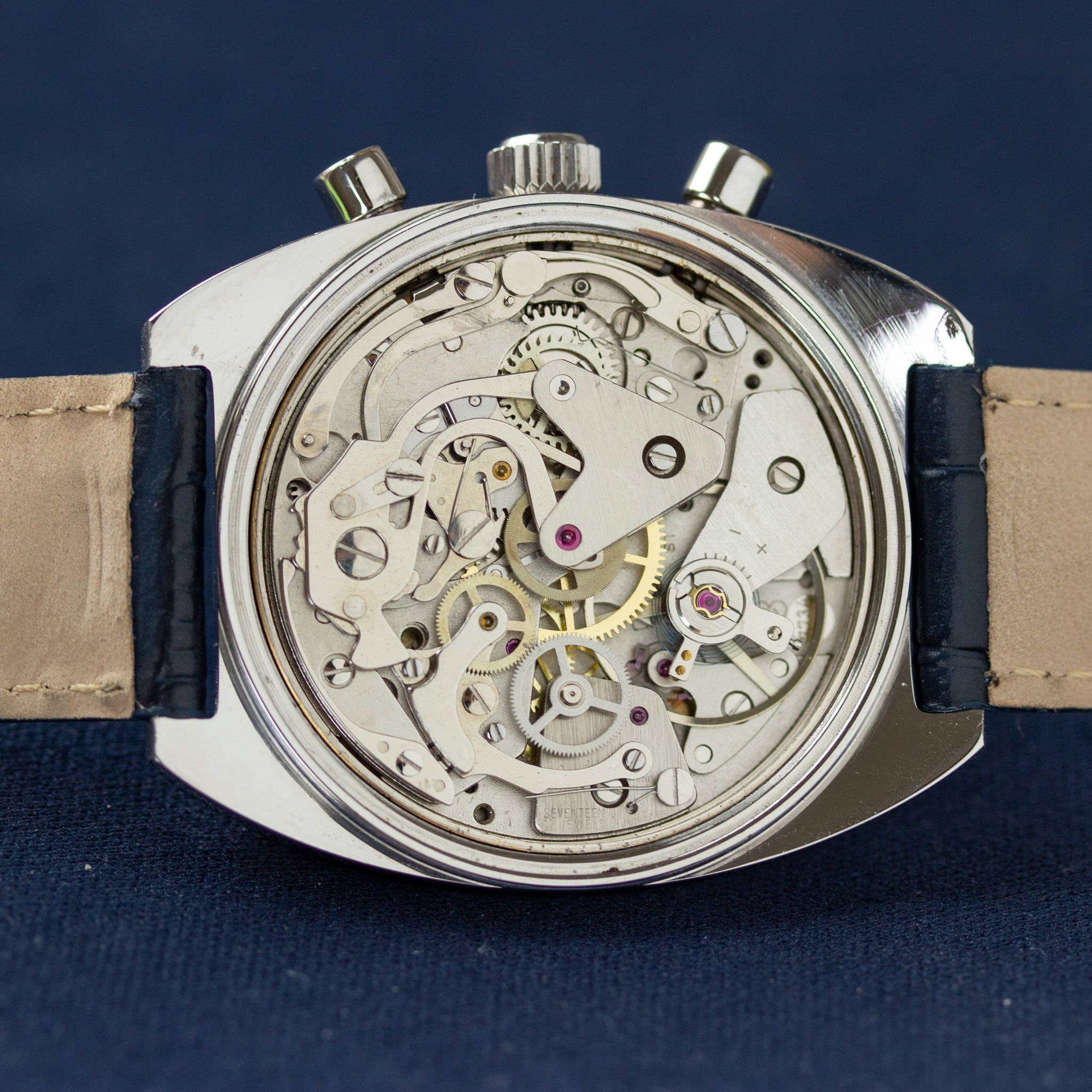 Zicht op BWC Swiss Chronographe valjoux 7734