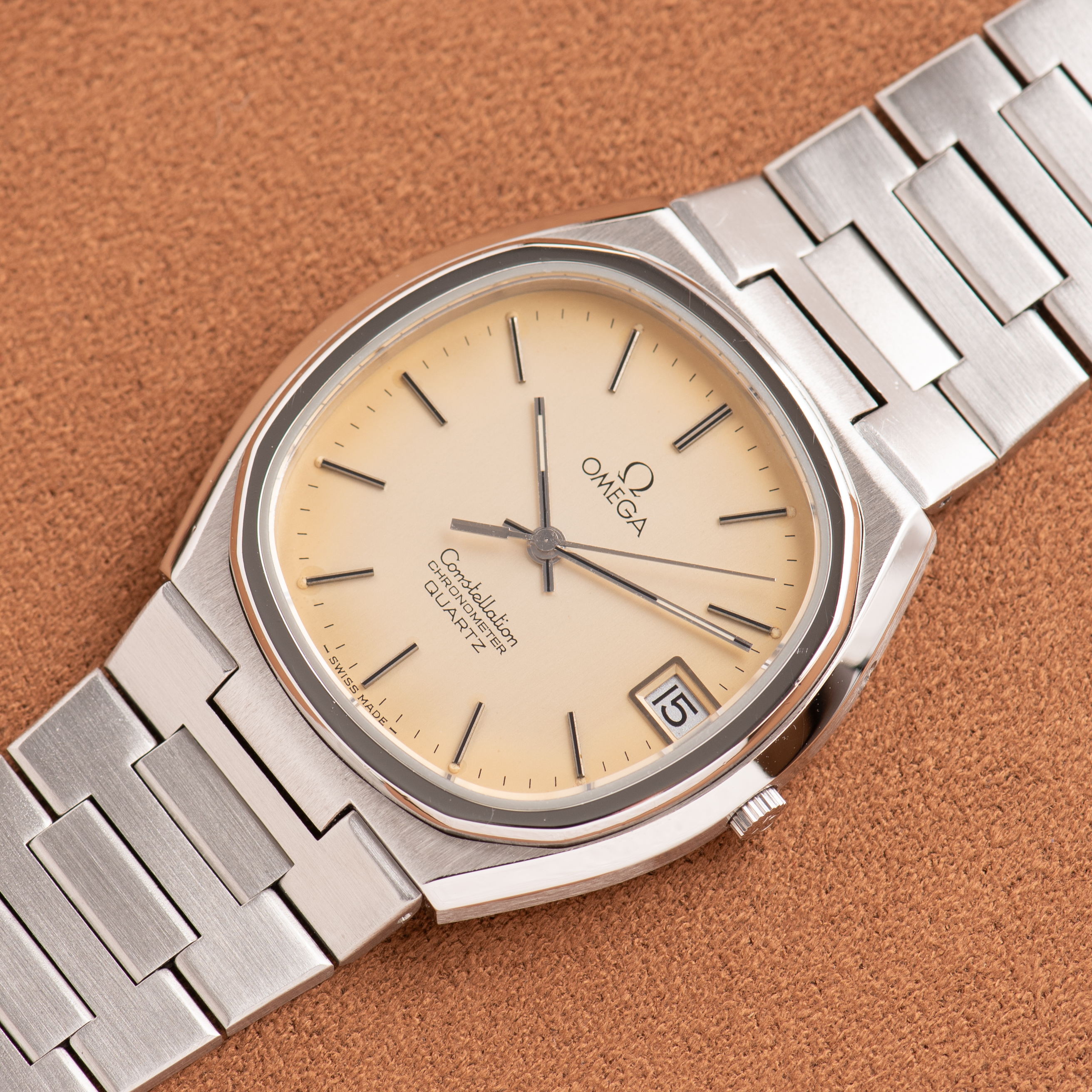 View of Omega Constellation Chronometer Quartz Ref 198.0124 from 1979