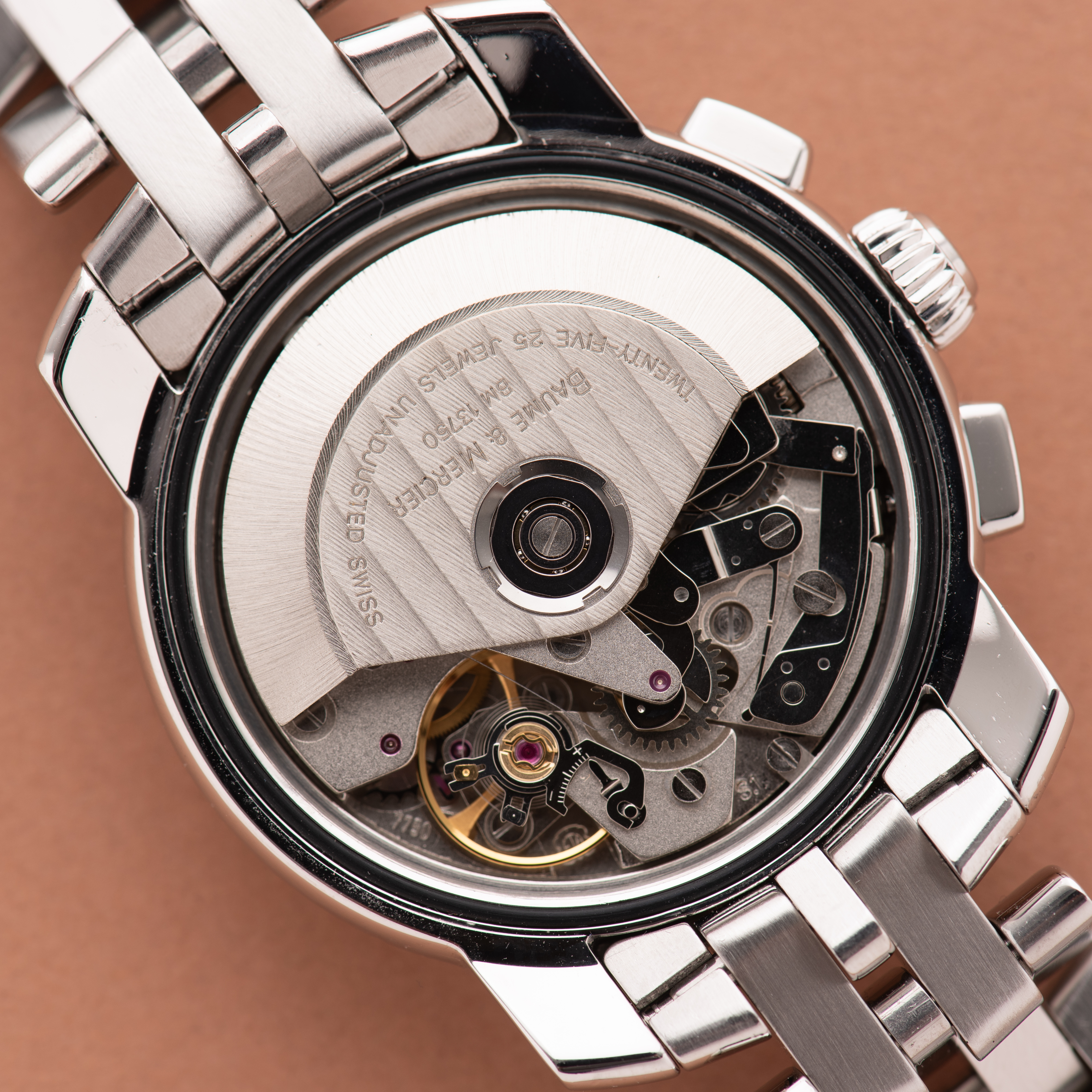 Zicht op Baume & Mercier Genève Capeland Chronographe Valjoux 7750
