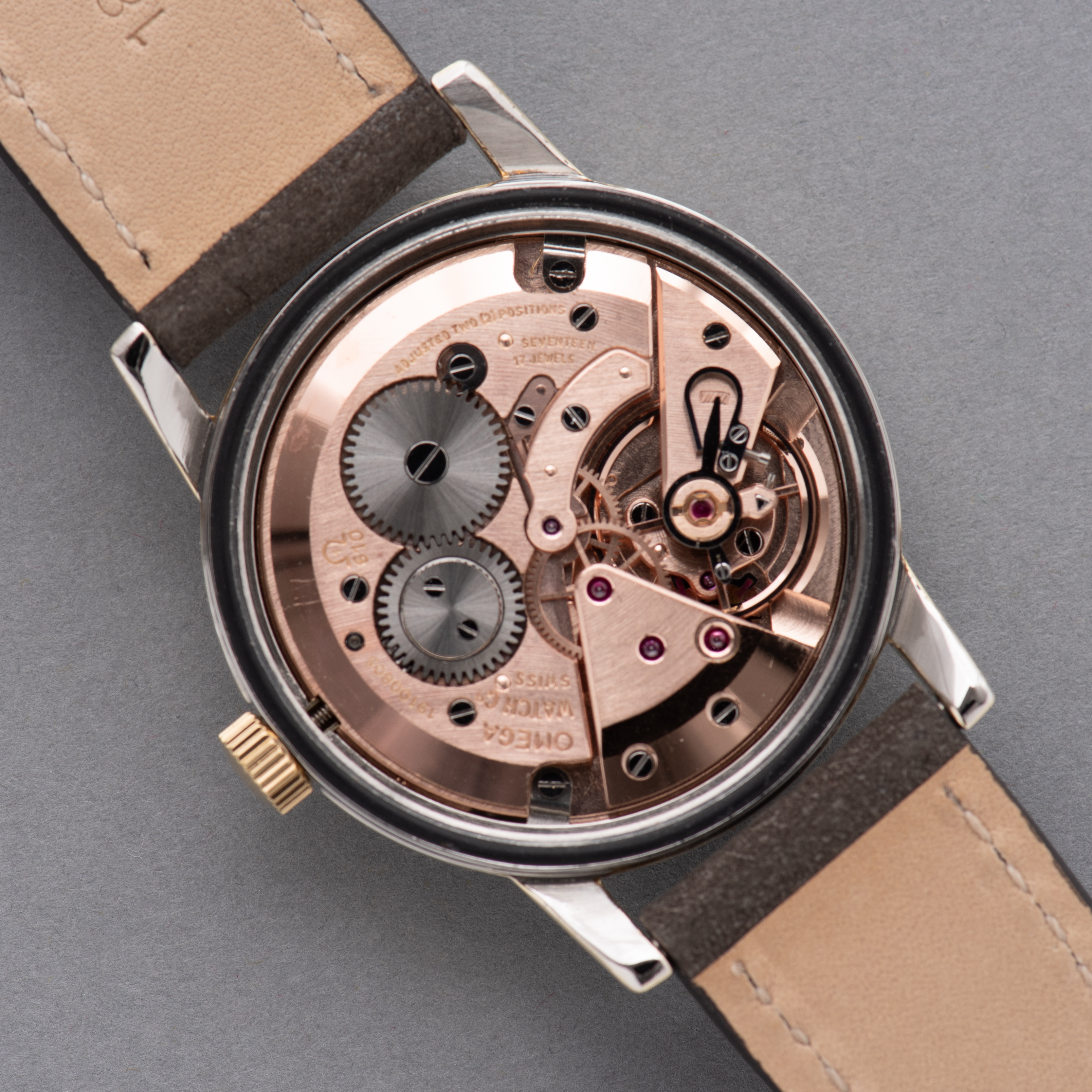 View of Omega Seamaster Gold Capped ref 14384-61 SC from 1962