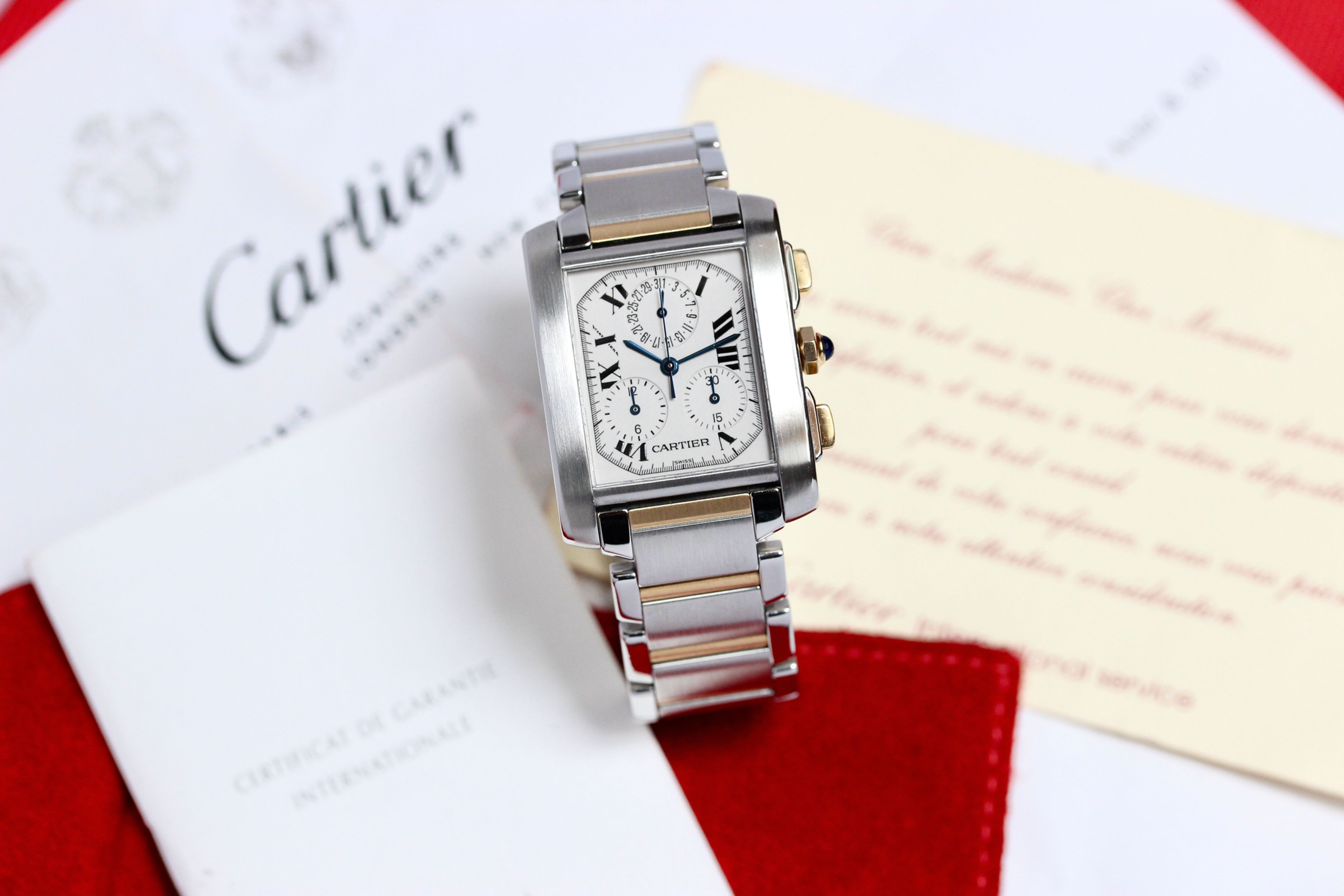 Cartier Tank Française réf 2303 or/acier