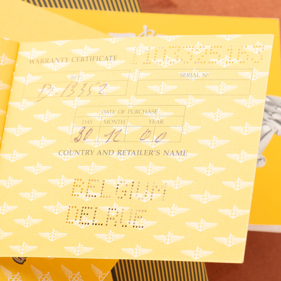 Miniature : Breitling Chronomat Gold/Steel Chronograph Blue dial Réf D13352 FULL SET