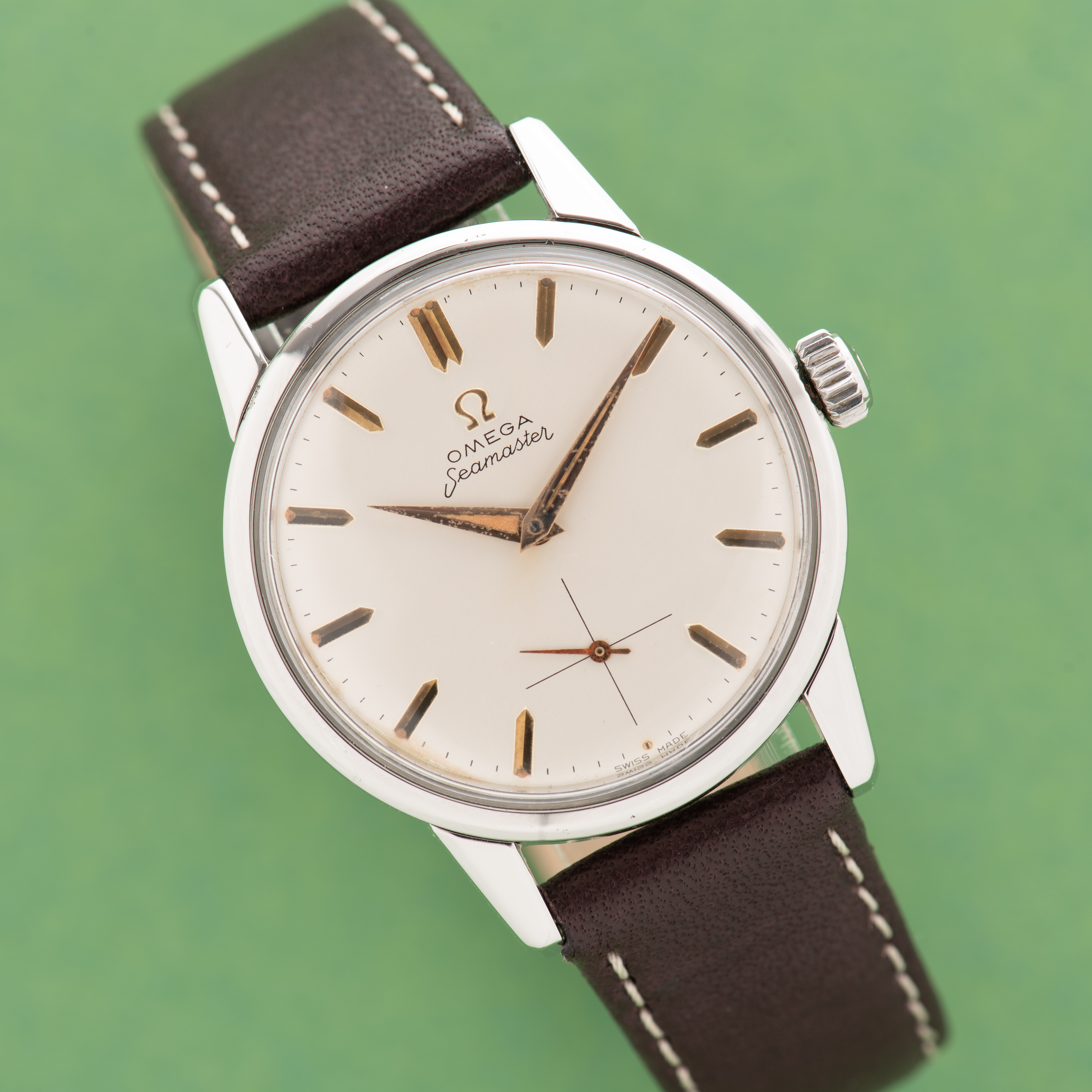 Zicht op Omega Seamaster 30 ref 14389 cal 268 uit 1959