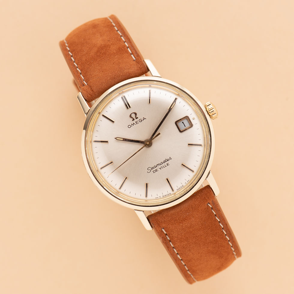 Thumbnail: Omega Seamaster De Ville Date Gold/Steel Réf 136.020 from 1968