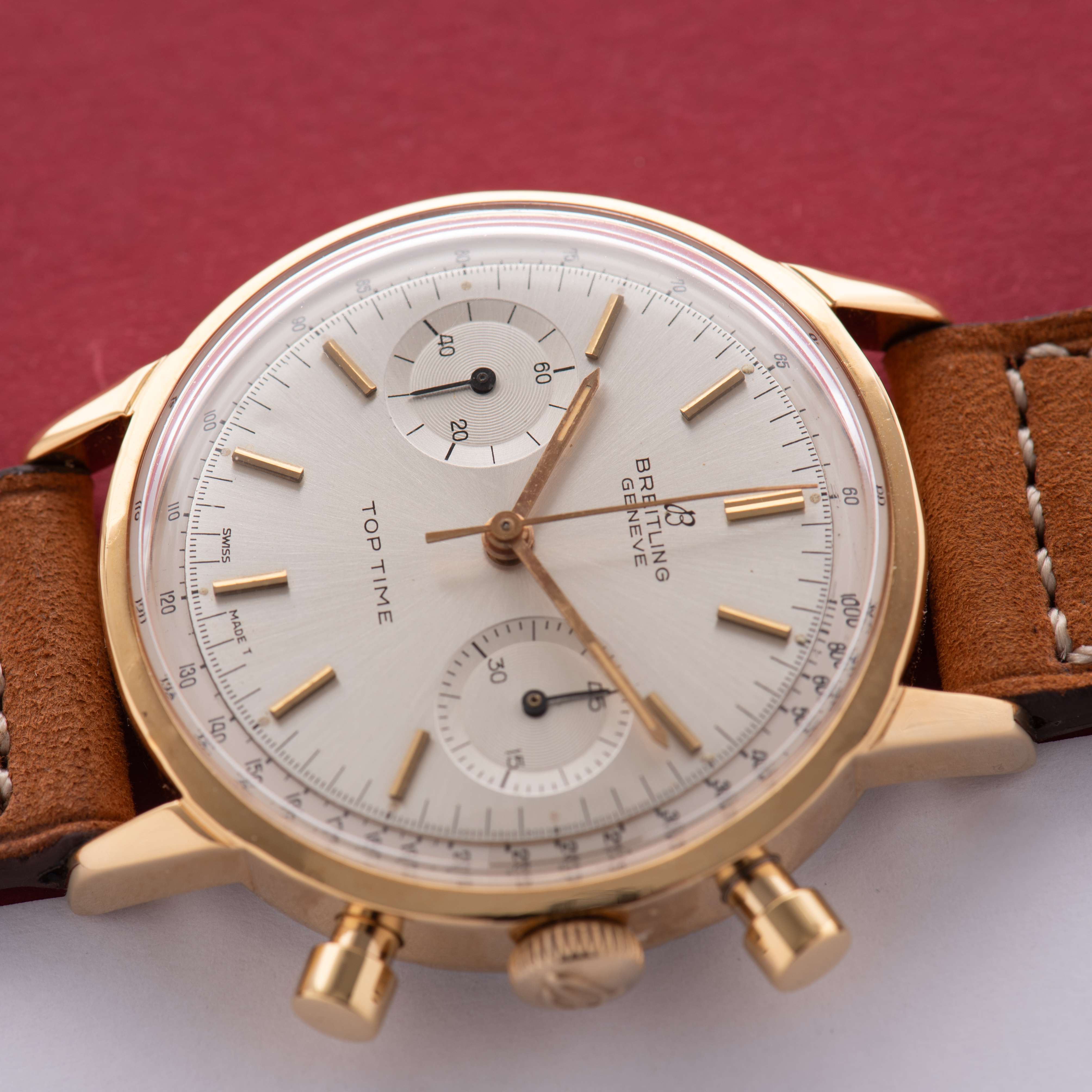 Zicht op Breitling Toptijd Chronograaf Venus 188 ref 2003