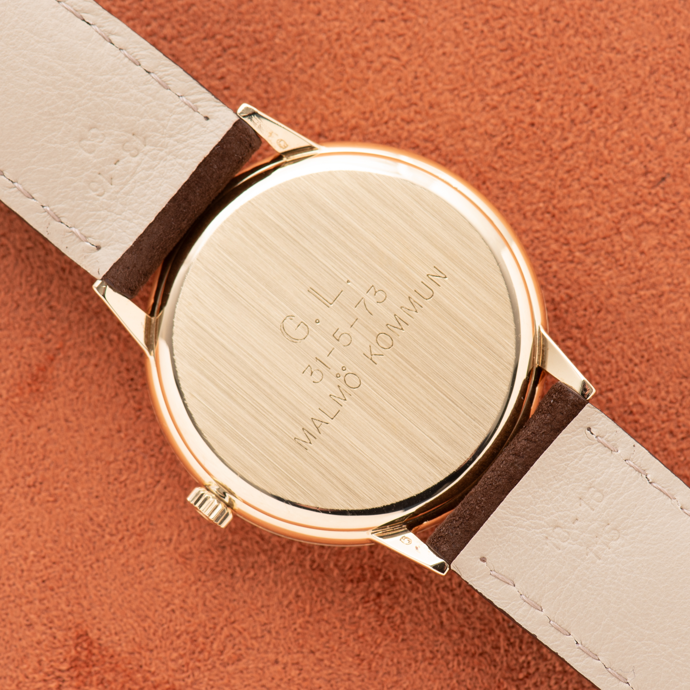 View of Omega Genève Dress Watch 14K Yellow Gold from 1970 Réf 131.041