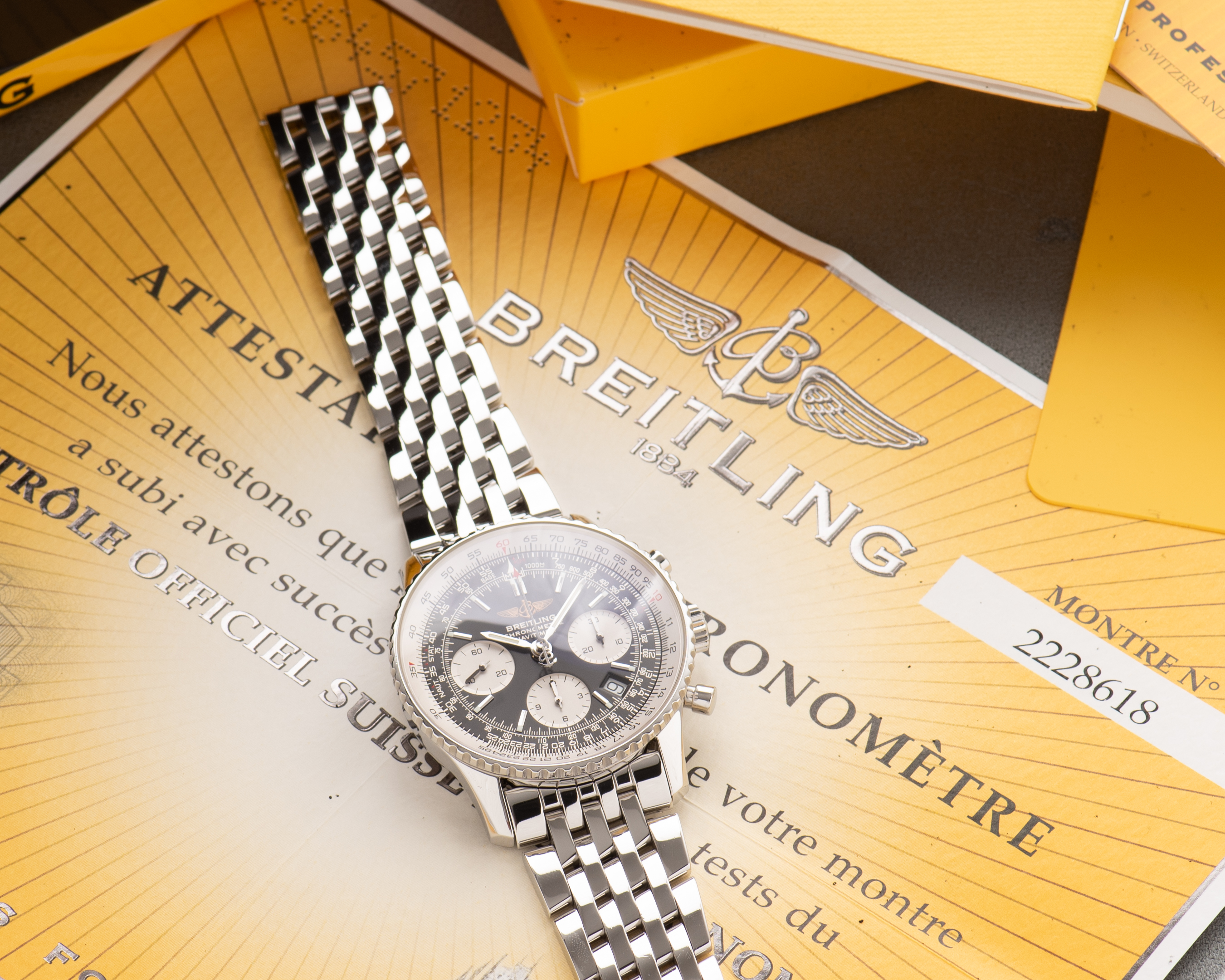 Vue de Breitling Chronometer Navitimer Chronograph A23322 Full Set from 2007