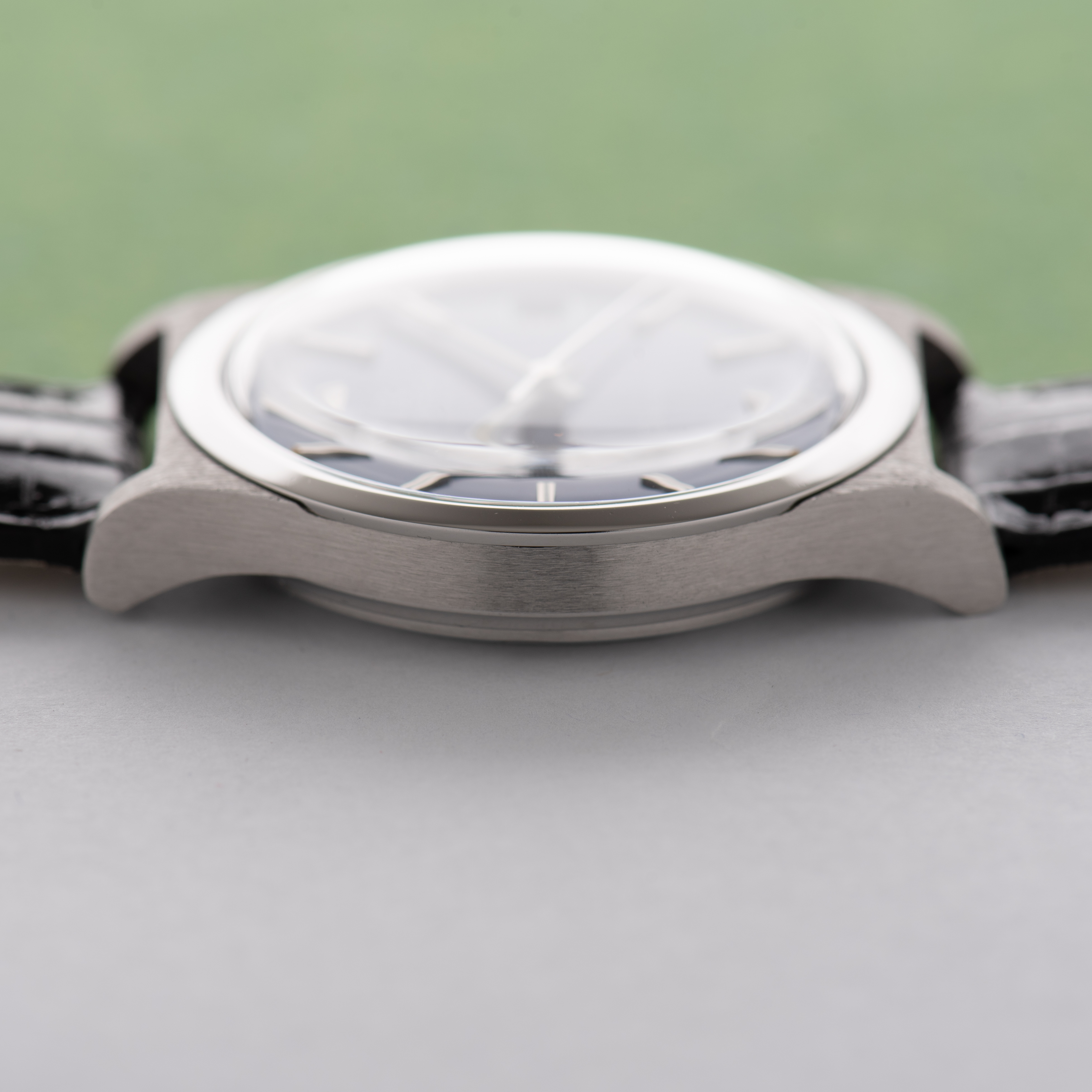 View of Omega Genève Automatic Date Blue Dial Réf 166.0168 from 1973