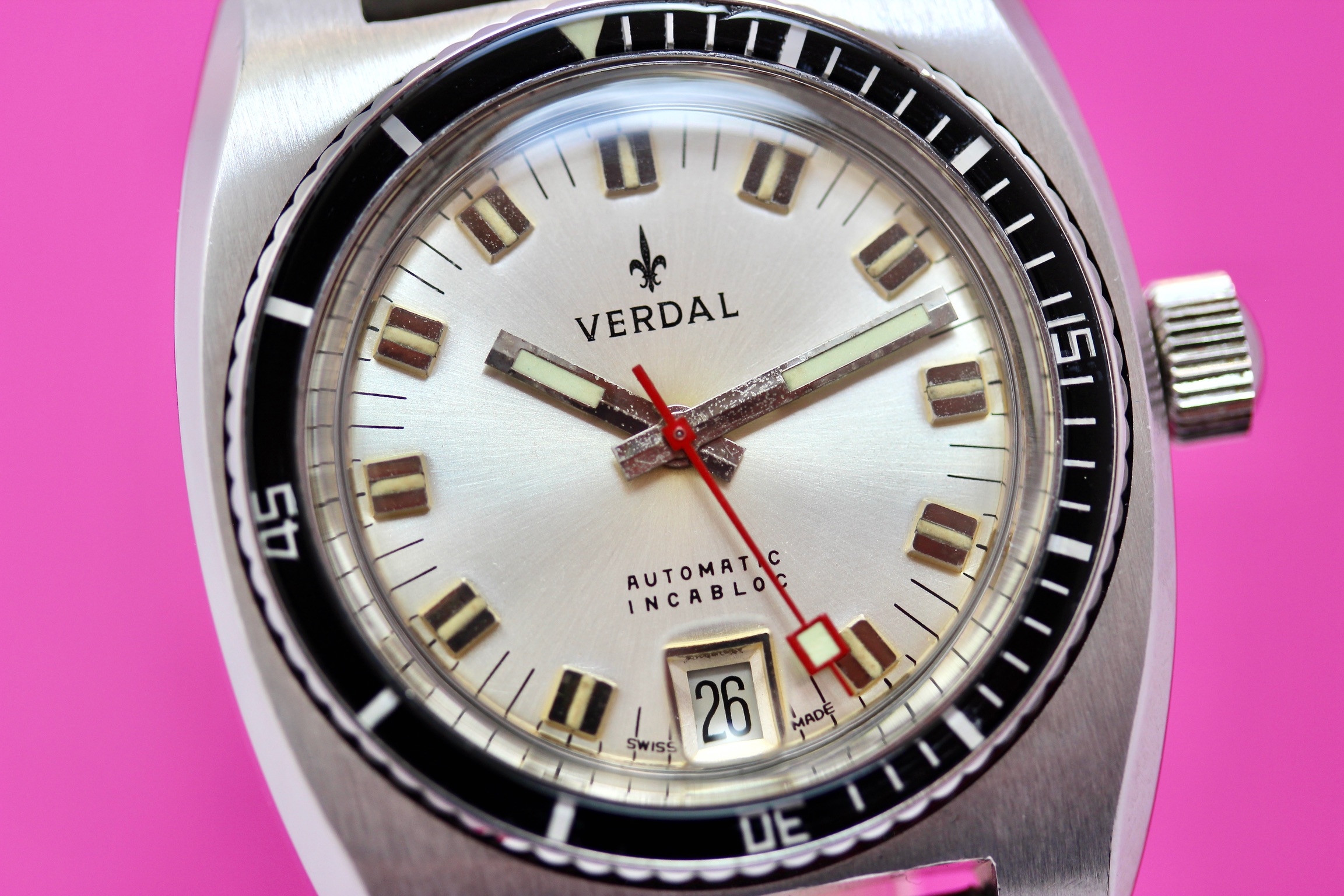 Zicht op Verdal automatic incabloc varia ETA 2783