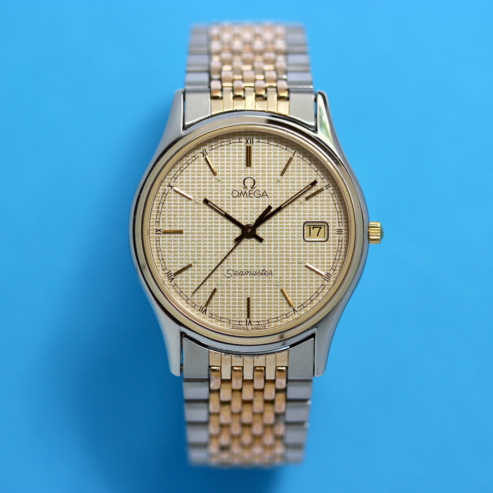 Zicht op Omega Seamaster ref 196,0251 396.1010 cal 1340