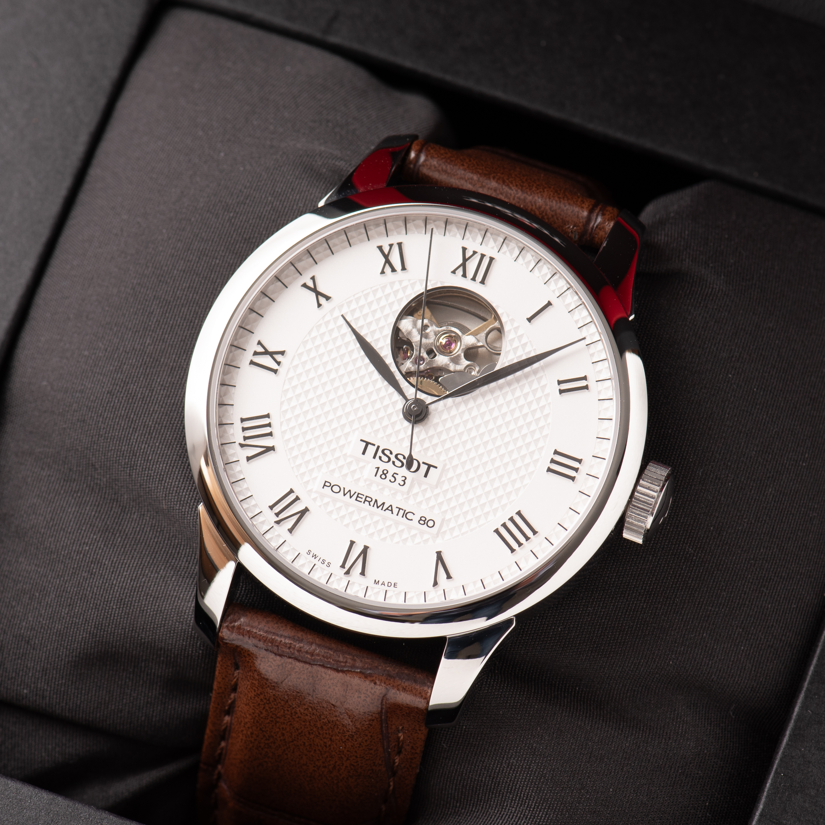 Vue de Tissot Le Locle Open Heart Like New Full Set Réf T006.407.16.033.01
