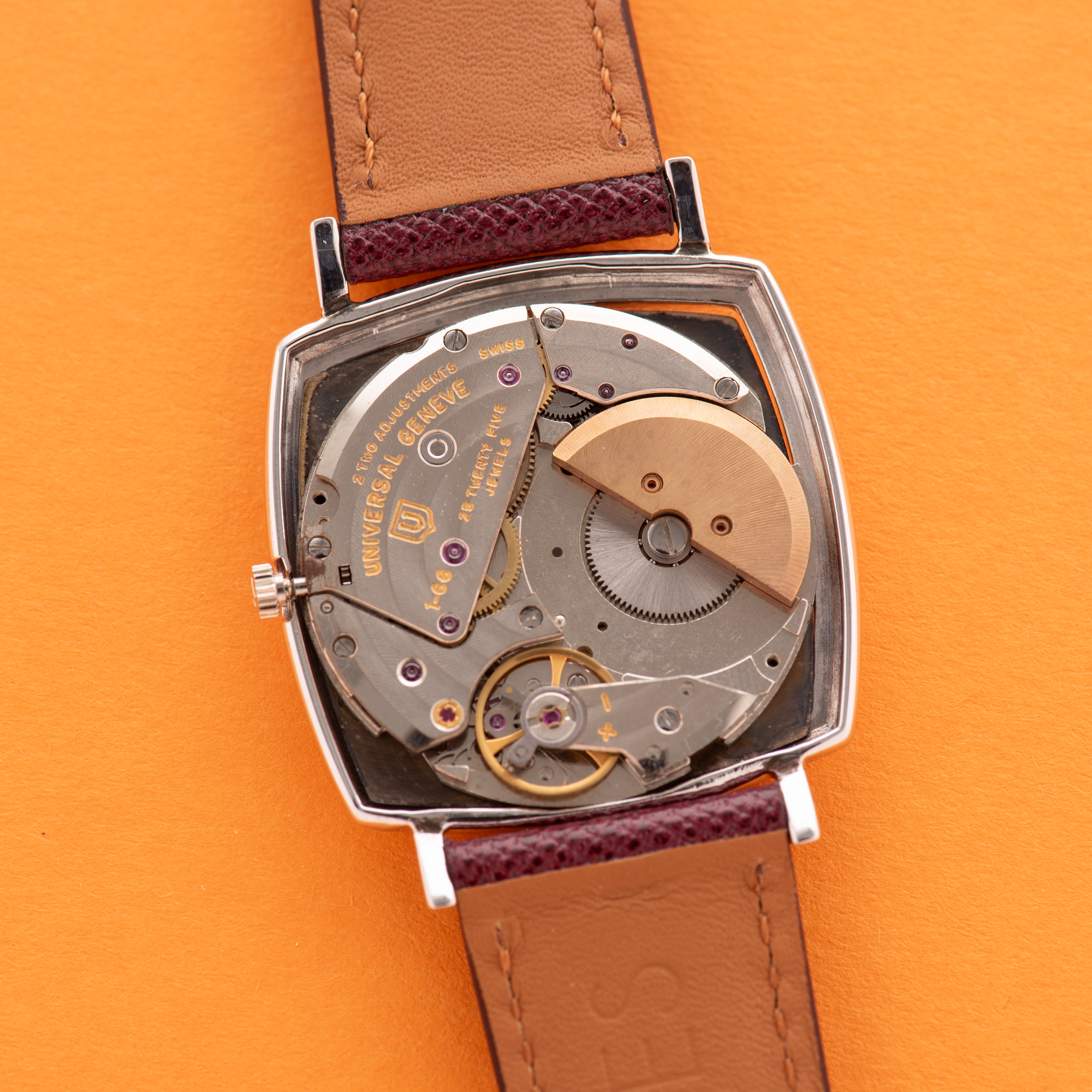 View of Universal Genève Golden Shadow Automatic cal 1-66 white gold
