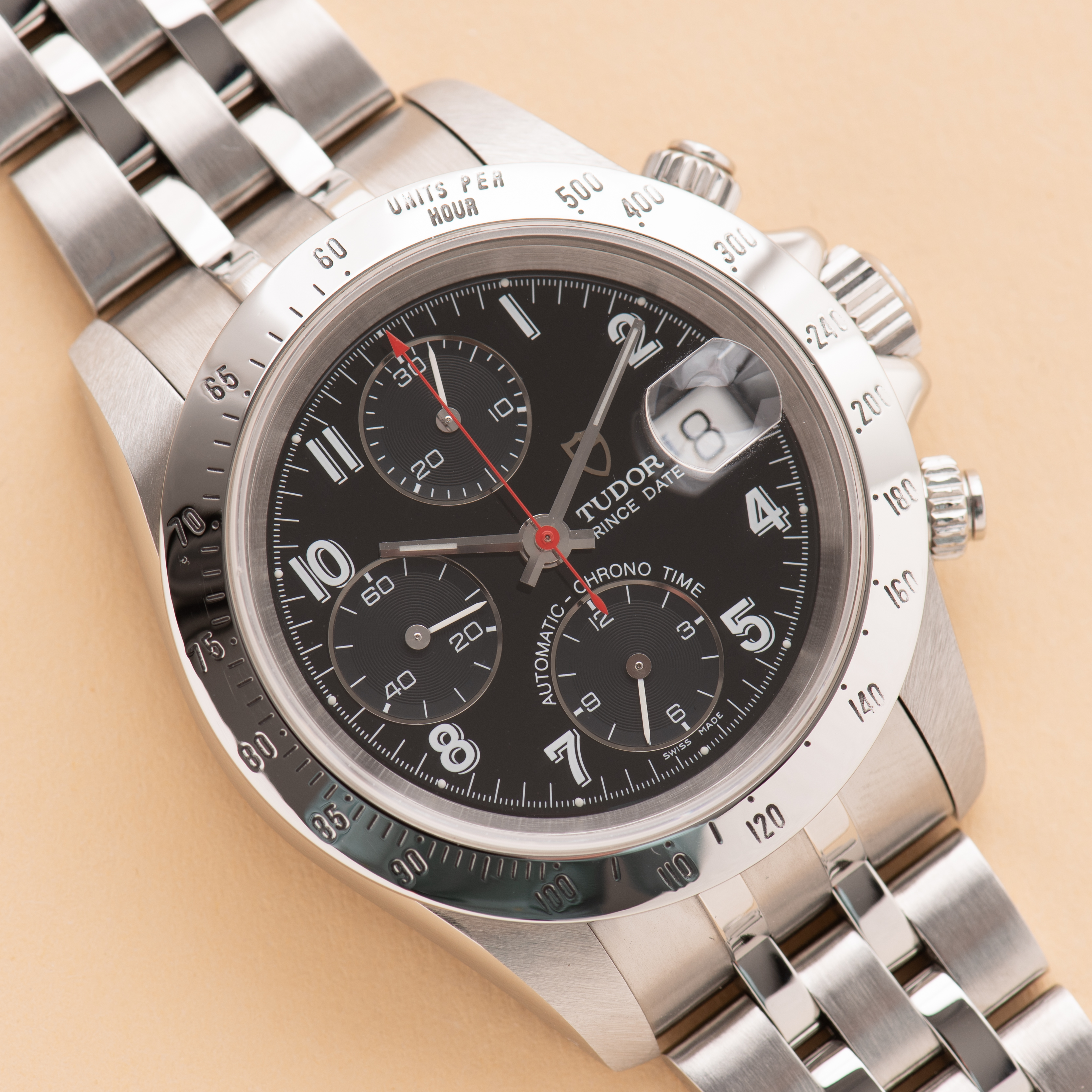 Vue de Tudor Prince Date Chronograph réf 79280 from 2000 Full Set