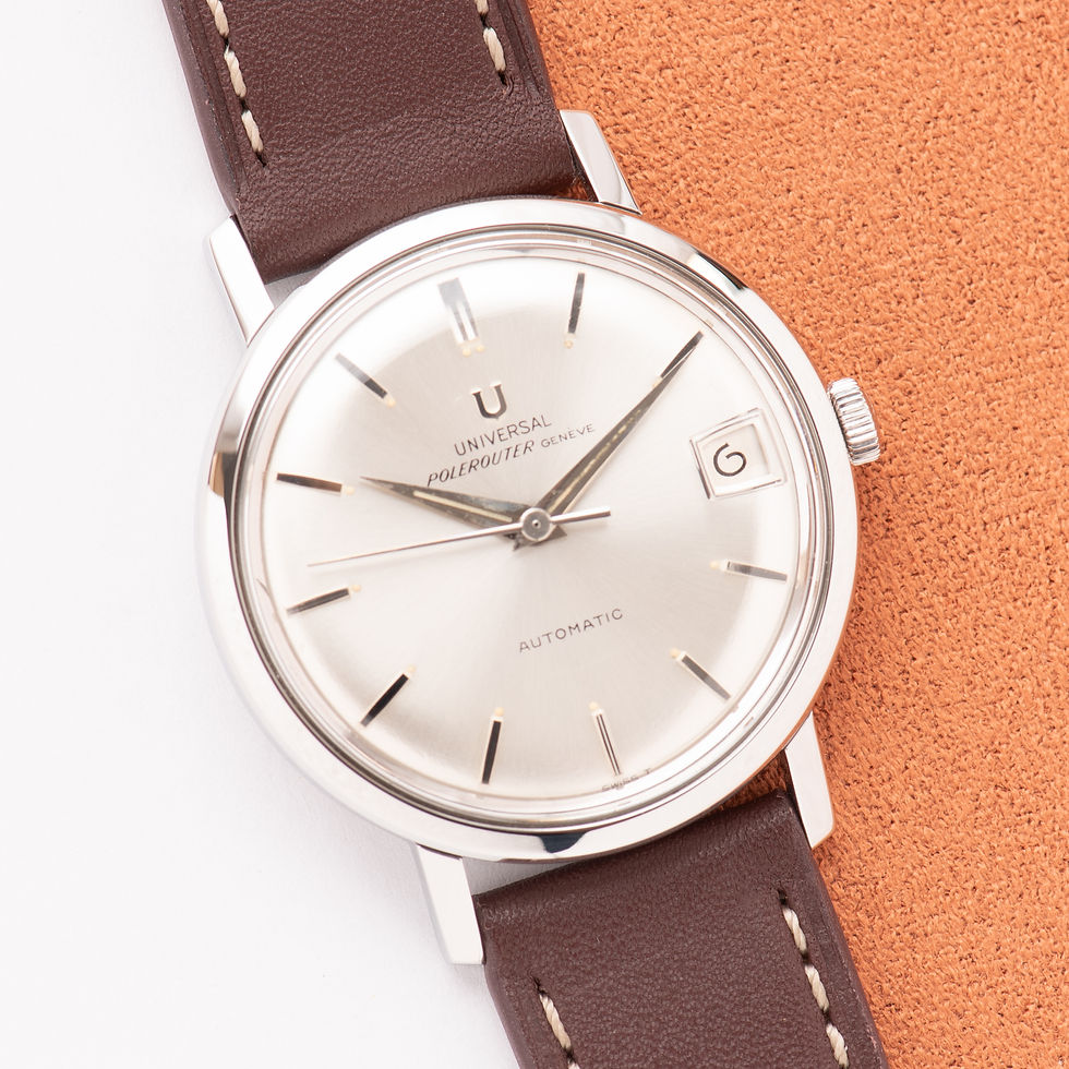 Thumbnail: Universal Genève Polerouter Automatic Micro-Rotor – Réf. 869101/01 – 1965