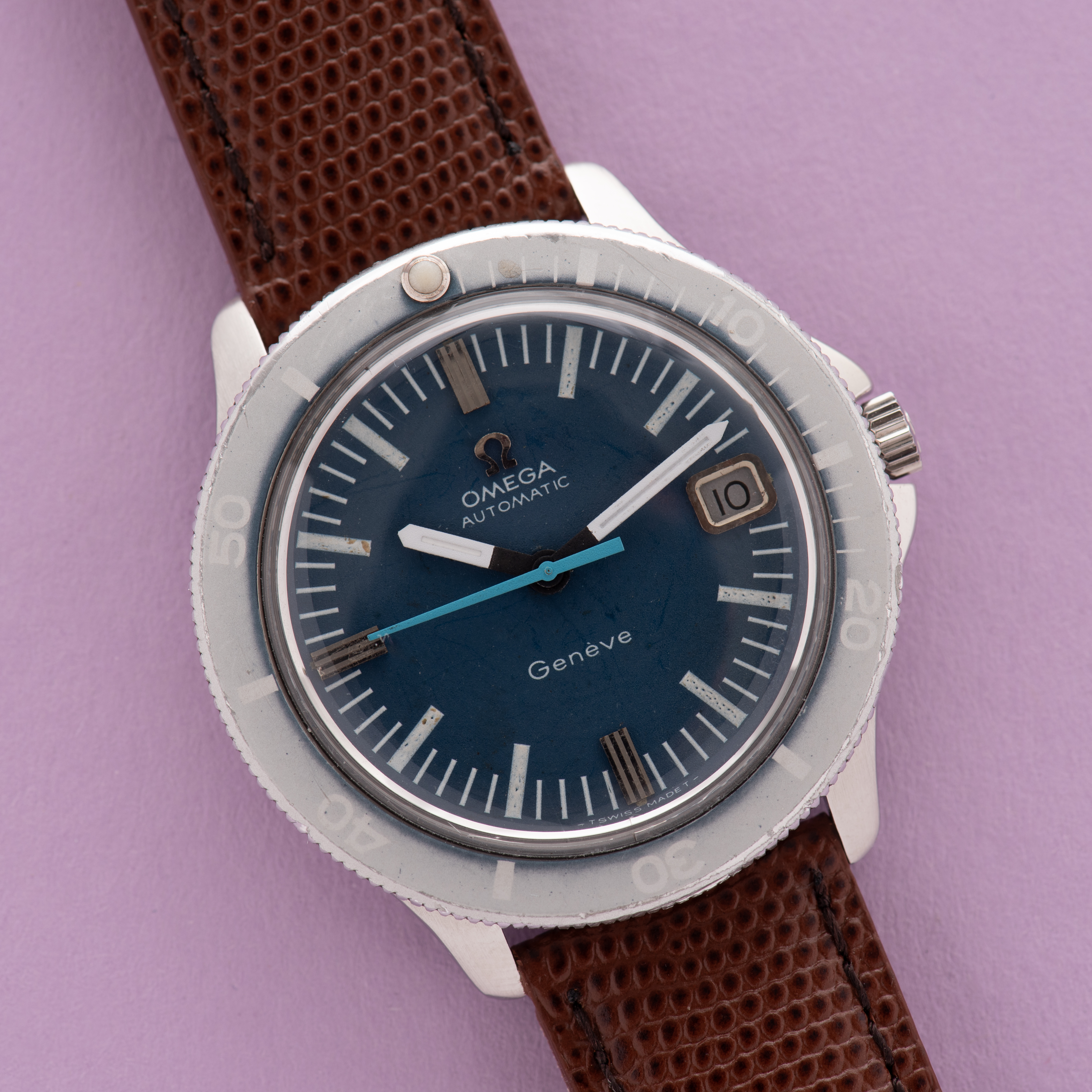 View of Omega Automatic "Admiralty" Geneva ref 166.054 from 1969