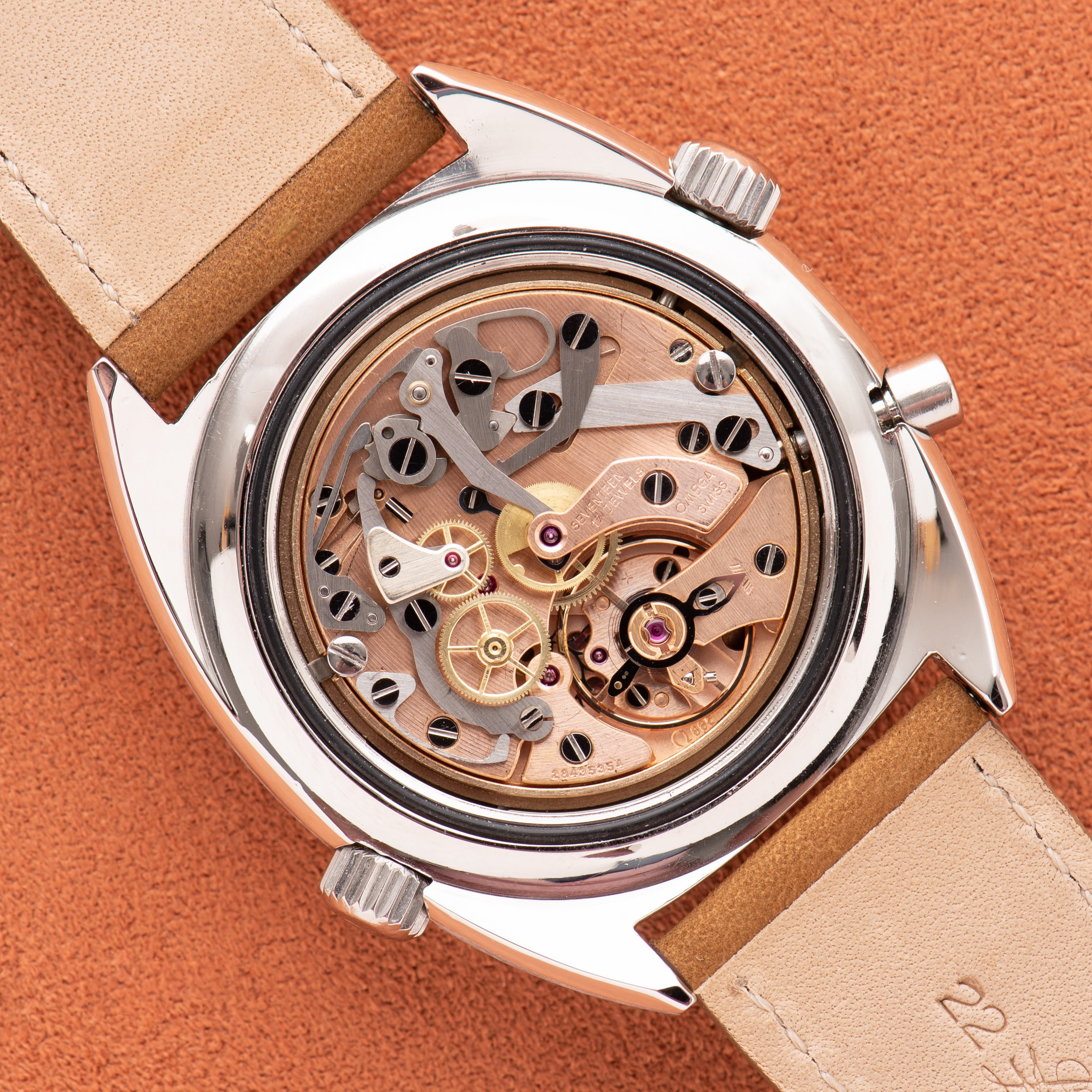 Zicht op Omega Chronostop Seamaster cal 865 réf 145.008 from 1969