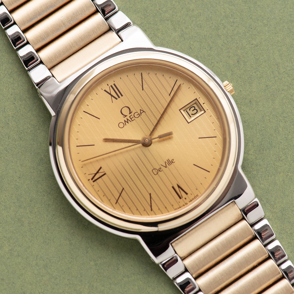 Miniature : Omega De Ville Quartz Gold plated/steel réf 196.0256 from 1984