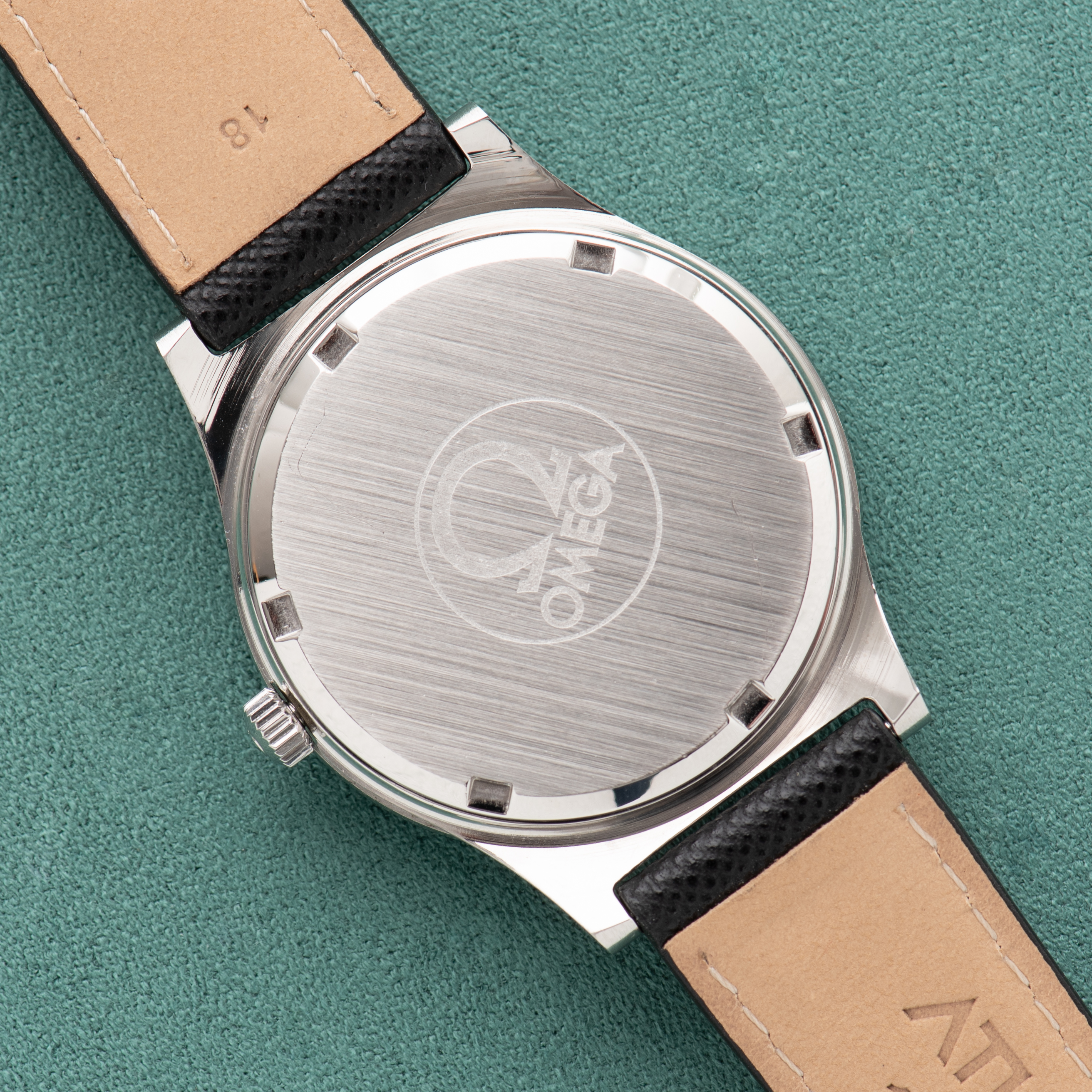 View of Omega Geneva Date Cal 1030 Ref 136.0102 from 1972
