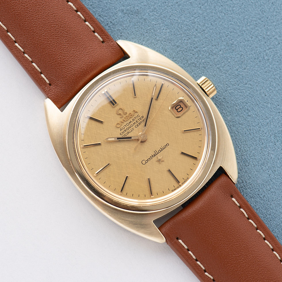 Thumbnail: Omega Constellation Chronometer C-shape 14K Gold Capped from 1969 Réf 168.017