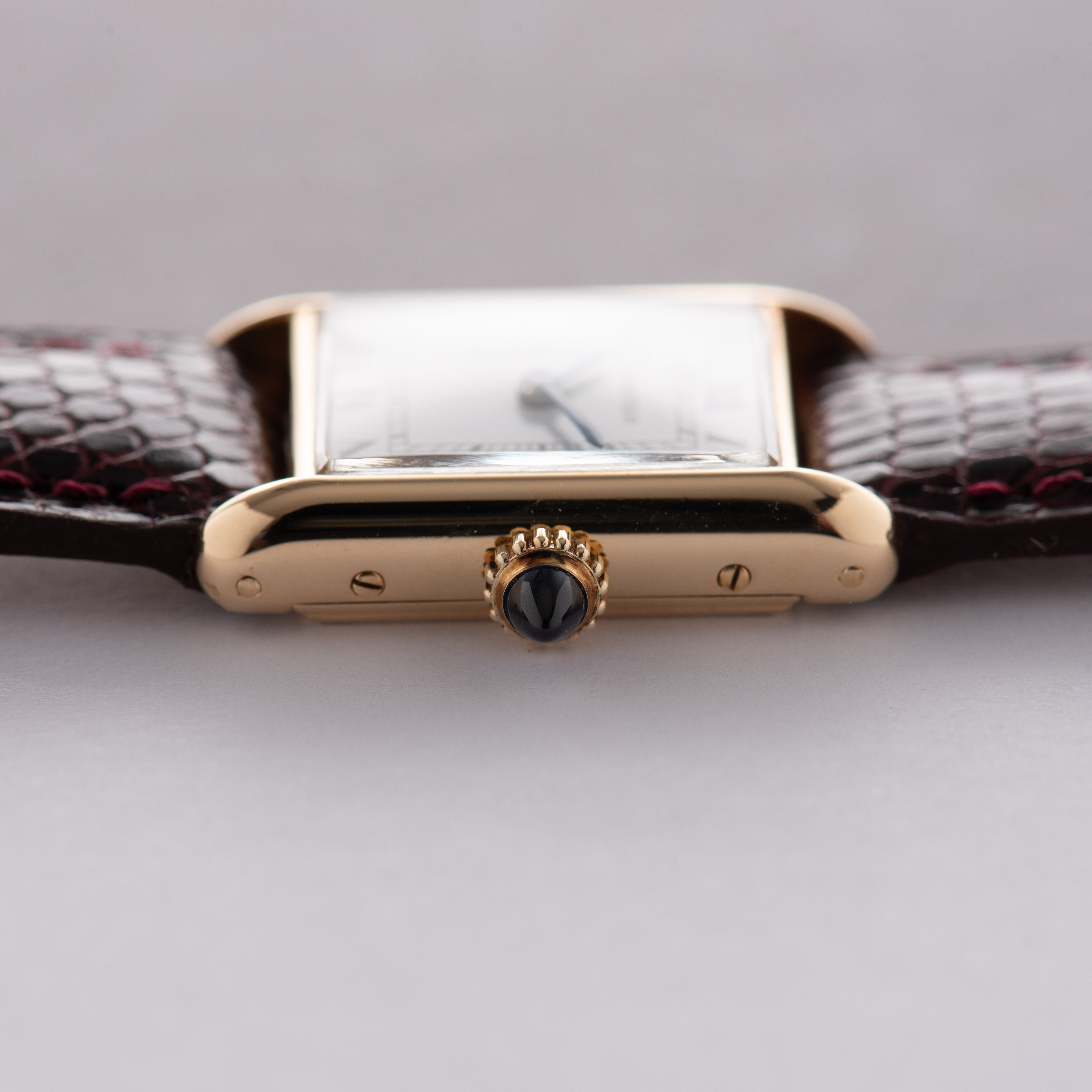 View of Cartier Tank Louis Paris Lady Gold 18k from 1980